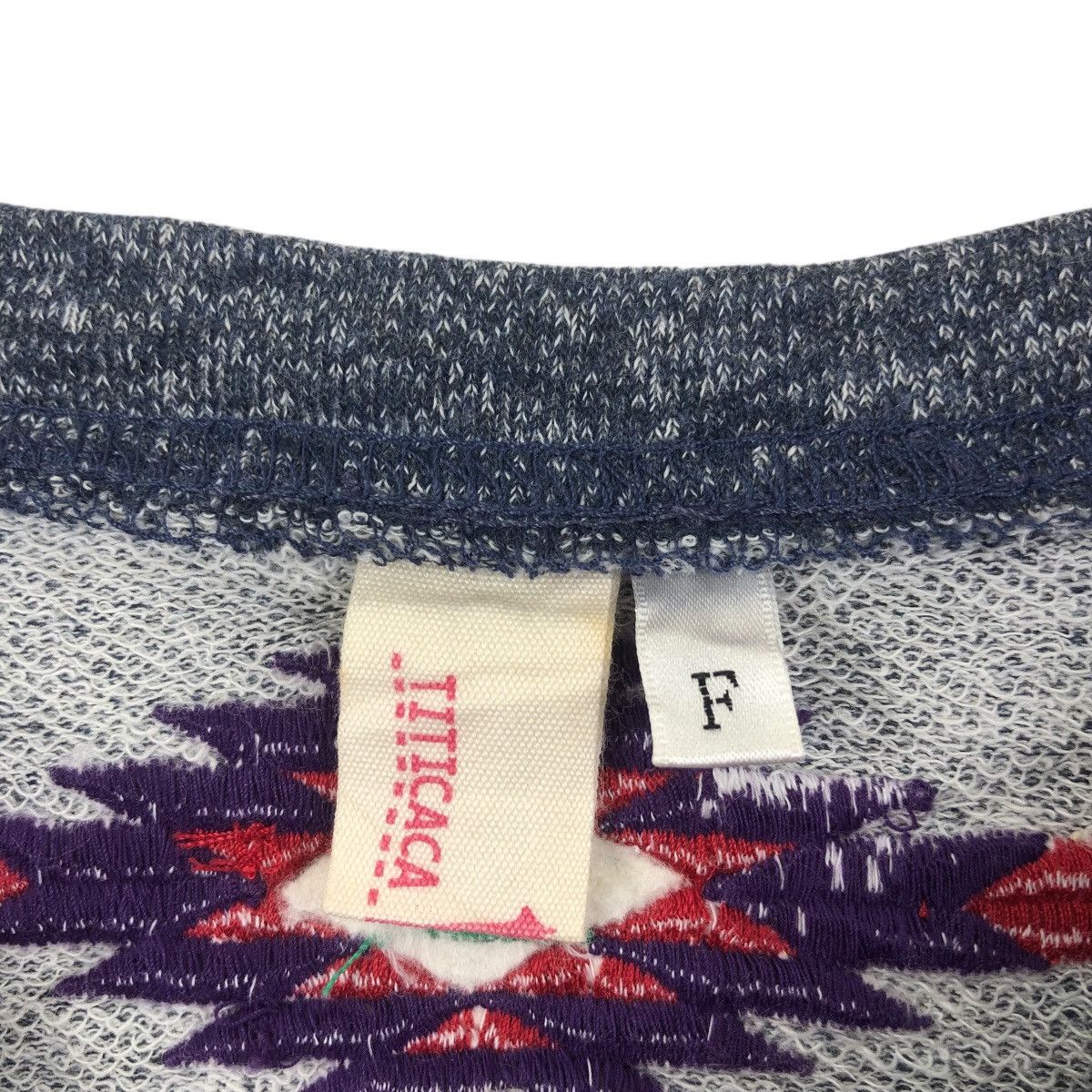 Vintage TITICACA Pocket Warmer Checked Plaids Sweatshirt Size US S / EU 44-46 / 1 - 4 Thumbnail