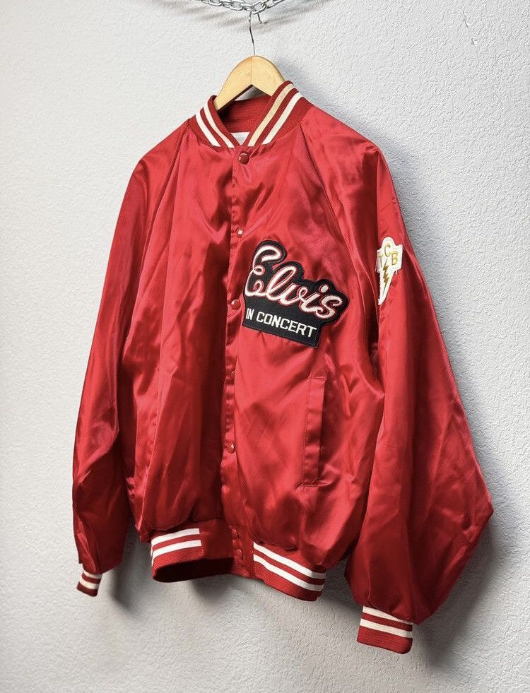 Vintage VTG Vintage 1970s Elvis in Concert Satin Souvenir Jacket TCB Size US L / EU 52-54 / 3 - 1 Thumbnail