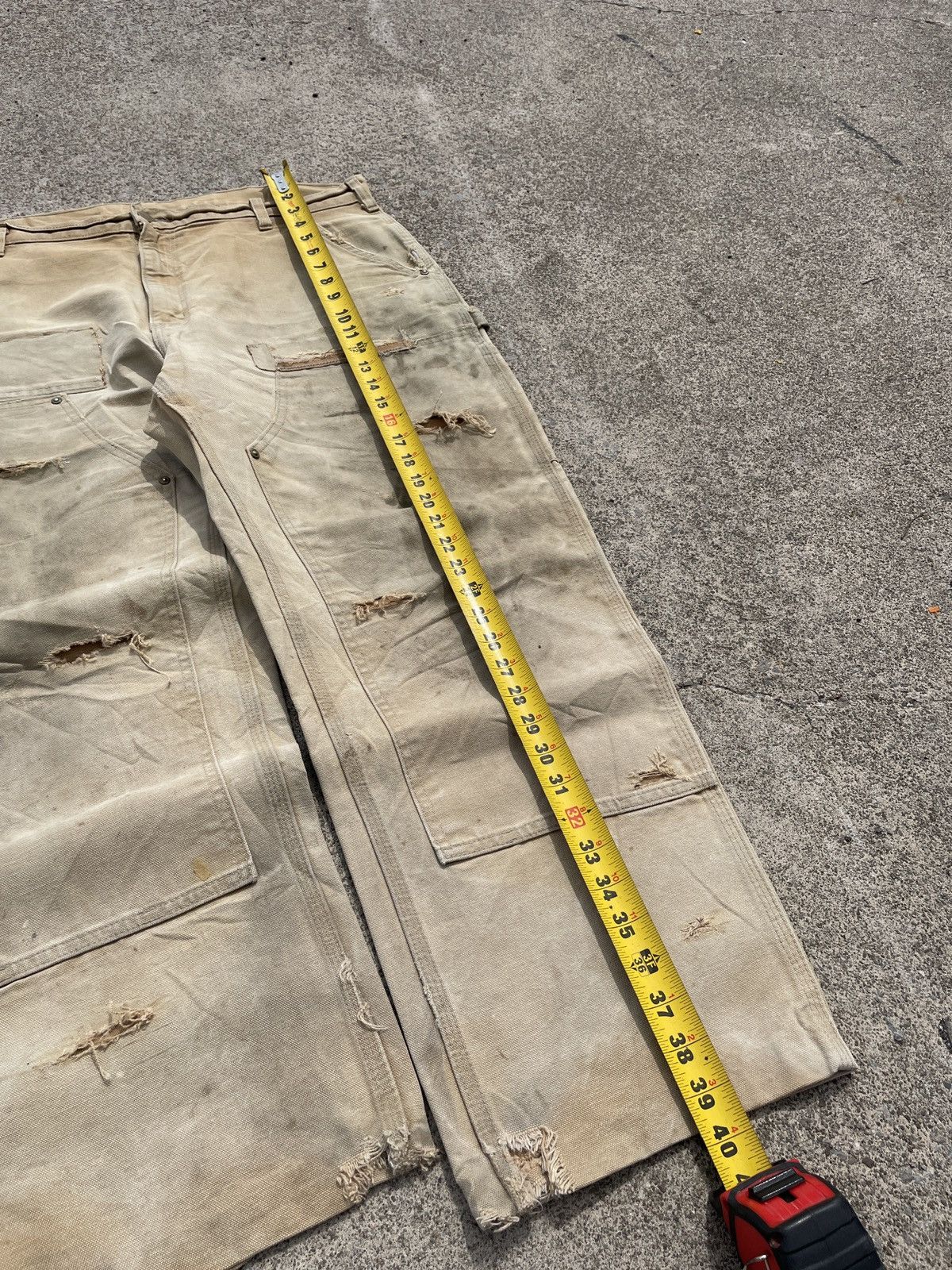 Carhartt Ghost Pocket Faded & Repaired Carhartt Double Knees Size US 38 / EU 54 - 8 Thumbnail