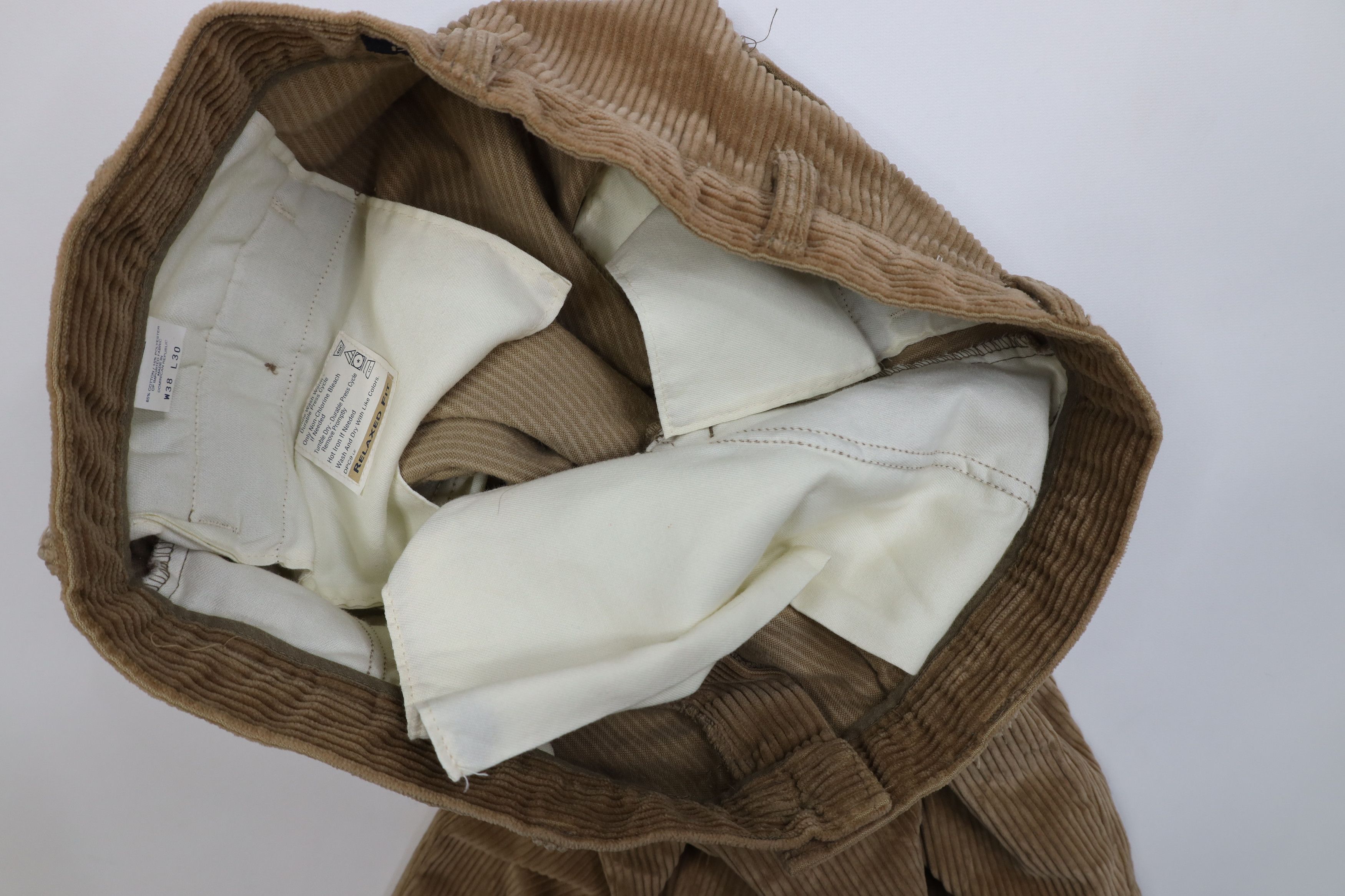 Vintage Vintage 90s Streetwear Relaxed Wide Leg Corduroy Chino Pants Size US 38 / EU 54 - 11 Thumbnail