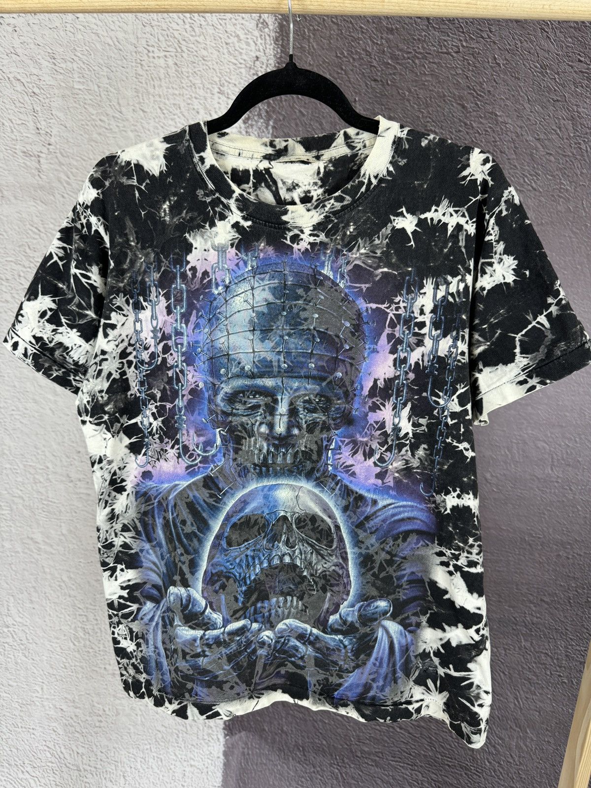 Band Tees Vintage 90s Skulls Chain Allover print merch tee shirt Size US M / EU 48-50 / 2 - 3 Thumbnail
