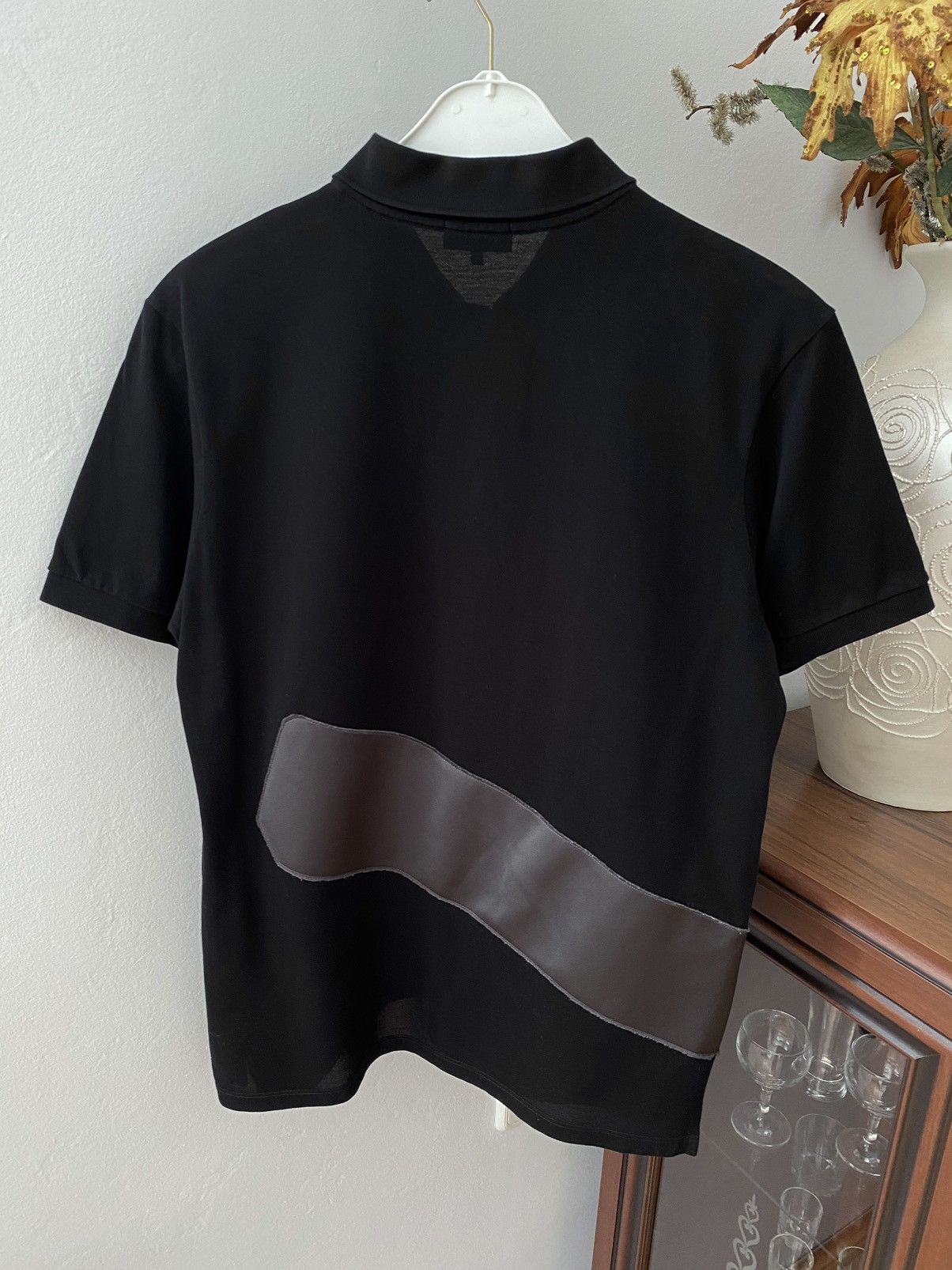 Lanvin Rare Lanvin Black Arm Patched Polo Shirt Size US L / EU 52-54 / 3 - 5 Thumbnail