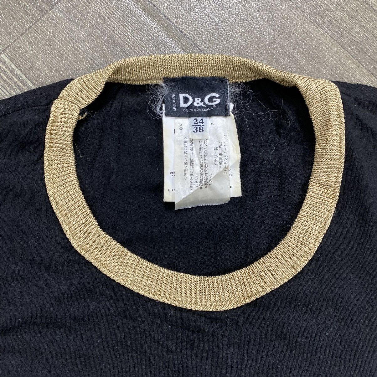 Dolce & Gabbana Vintage Dolce & Gabbana Beachwear Luxury Black Crop Top Size XS / US 0-2 / IT 36-38 - 5 Thumbnail