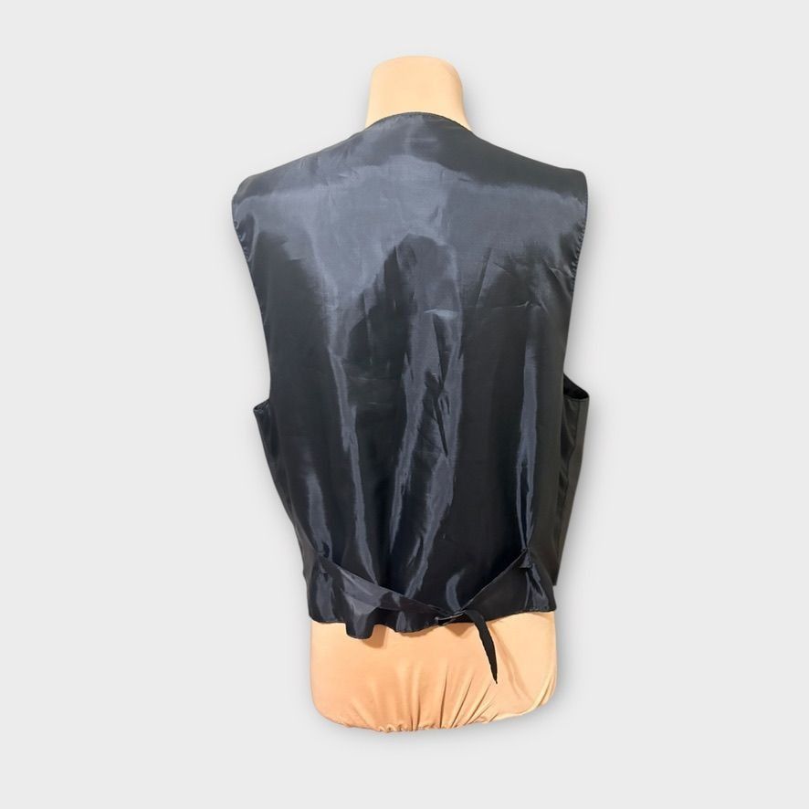 Other Vintage Black Leather Moto Vest Men's Large Snap Motorcycle Size US L / EU 52-54 / 3 - 6 Thumbnail