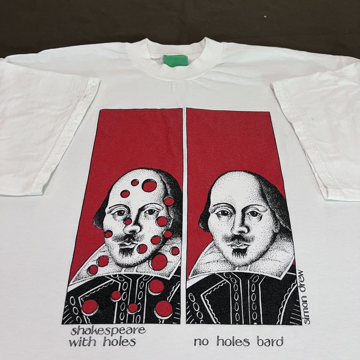 Rare VINTAGE BARD SHAKESPEARE SIMON DREW graphic streetwear