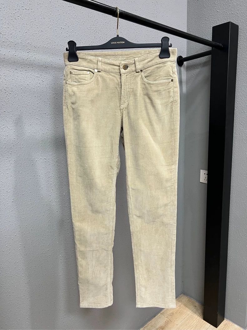 Loro Piana Loro Piana Beige Corduroy Casual Pants - dmc Size US 31 - 1 Thumbnail