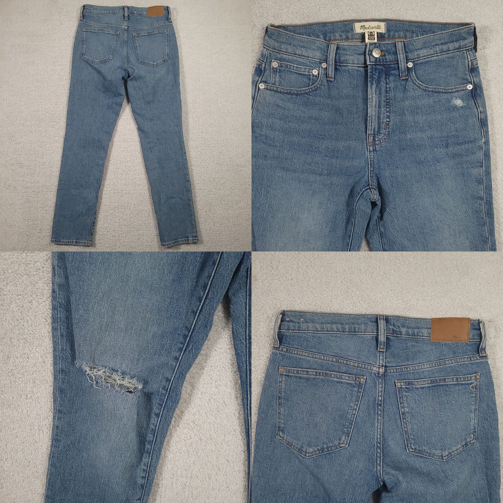Madewell Madewell Jeans The Perfect Vintage 26 Blue Mid Rise Straight Medium Wash Womens Jeans Size 26" / US 2 / IT 38 - 8 Thumbnail