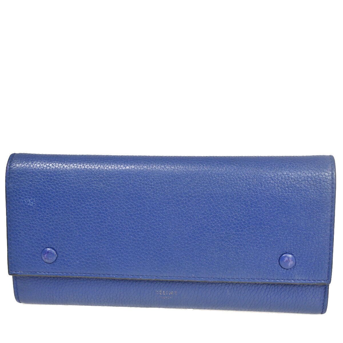 image of Celine Céline Multifunction Wallet in Blue, Women's