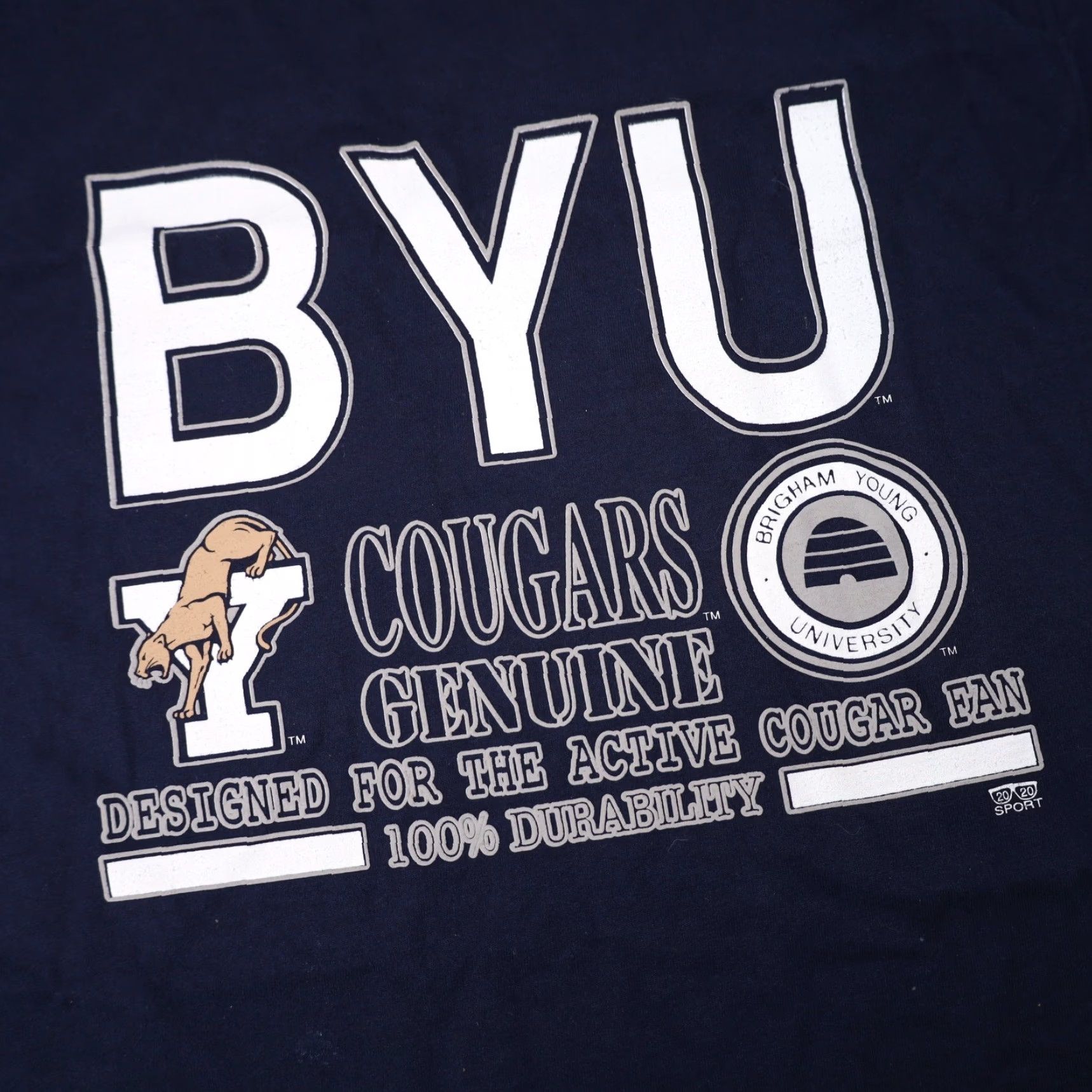 Vintage VINTAGE BYU Brigham Young University Graphic T Shirt Blue Mens XL Large Shirt Size US XL / EU 56 / 4 - 3 Thumbnail