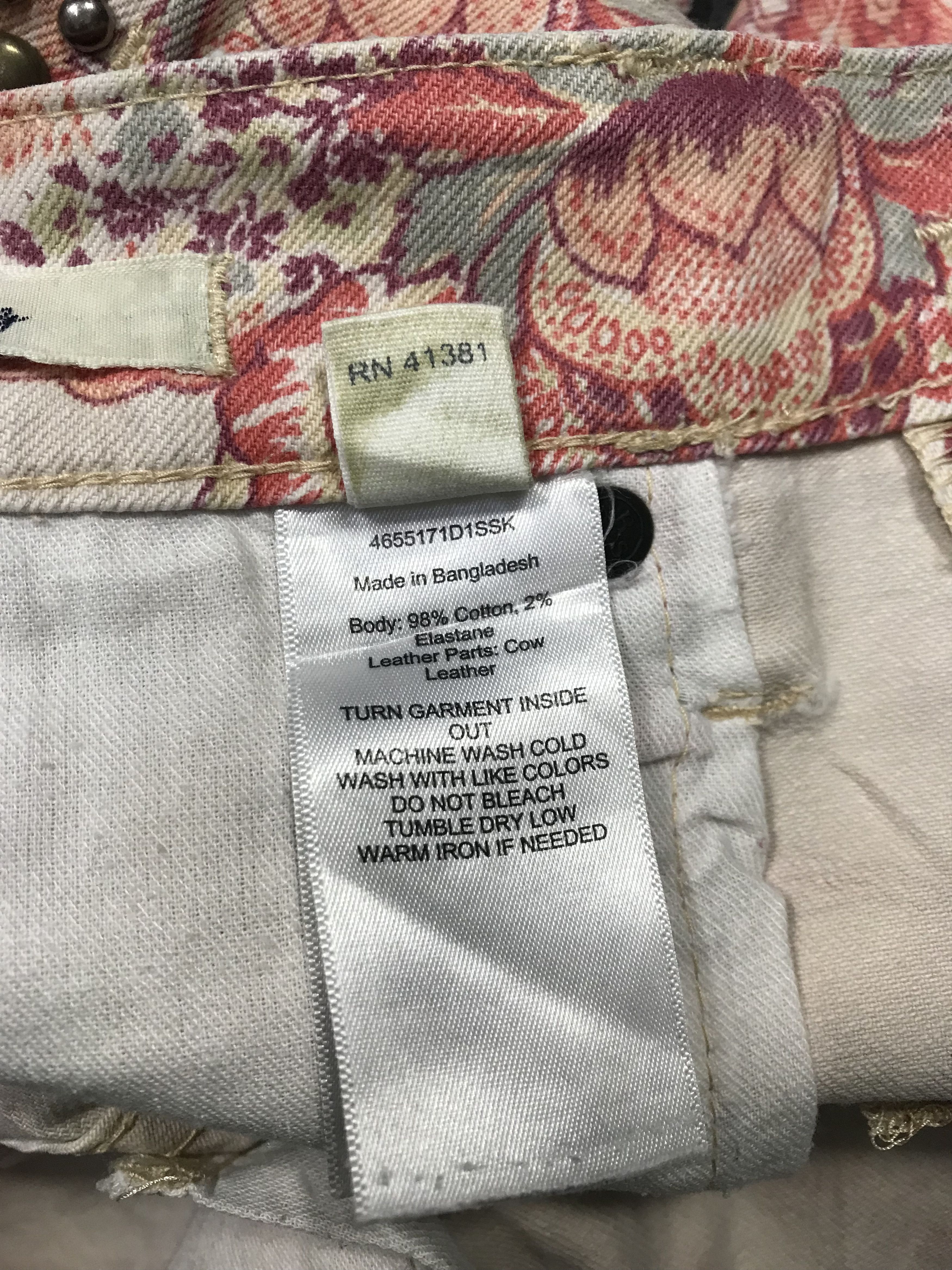 Ralph Lauren Ralph Lauren Denim Pant Paisley Art All Over Printed Size 29" - 7 Thumbnail