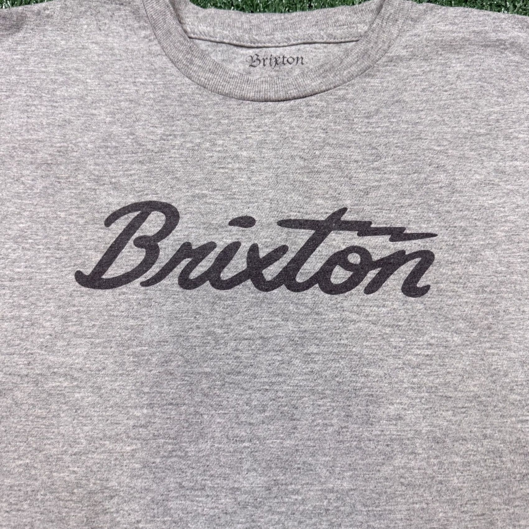 Brixton Brixton T Shirt Men's M Gray Short Sleeve Streetwear Skateboarding Size US M / EU 48-50 / 2 - 6 Thumbnail
