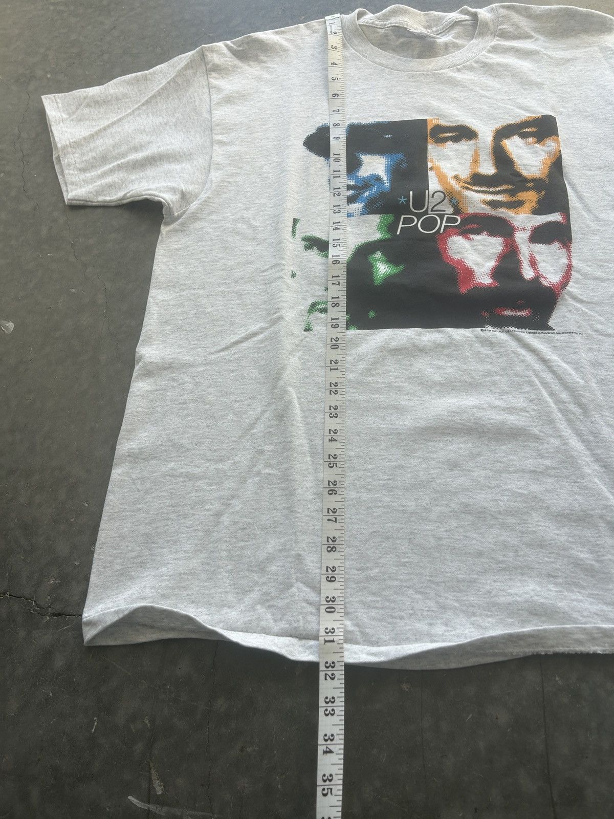 Band Tees × Vintage Vintage 1997 U2 Pop Graphic Tee Size US XL / EU 56 / 4 - 9 Thumbnail