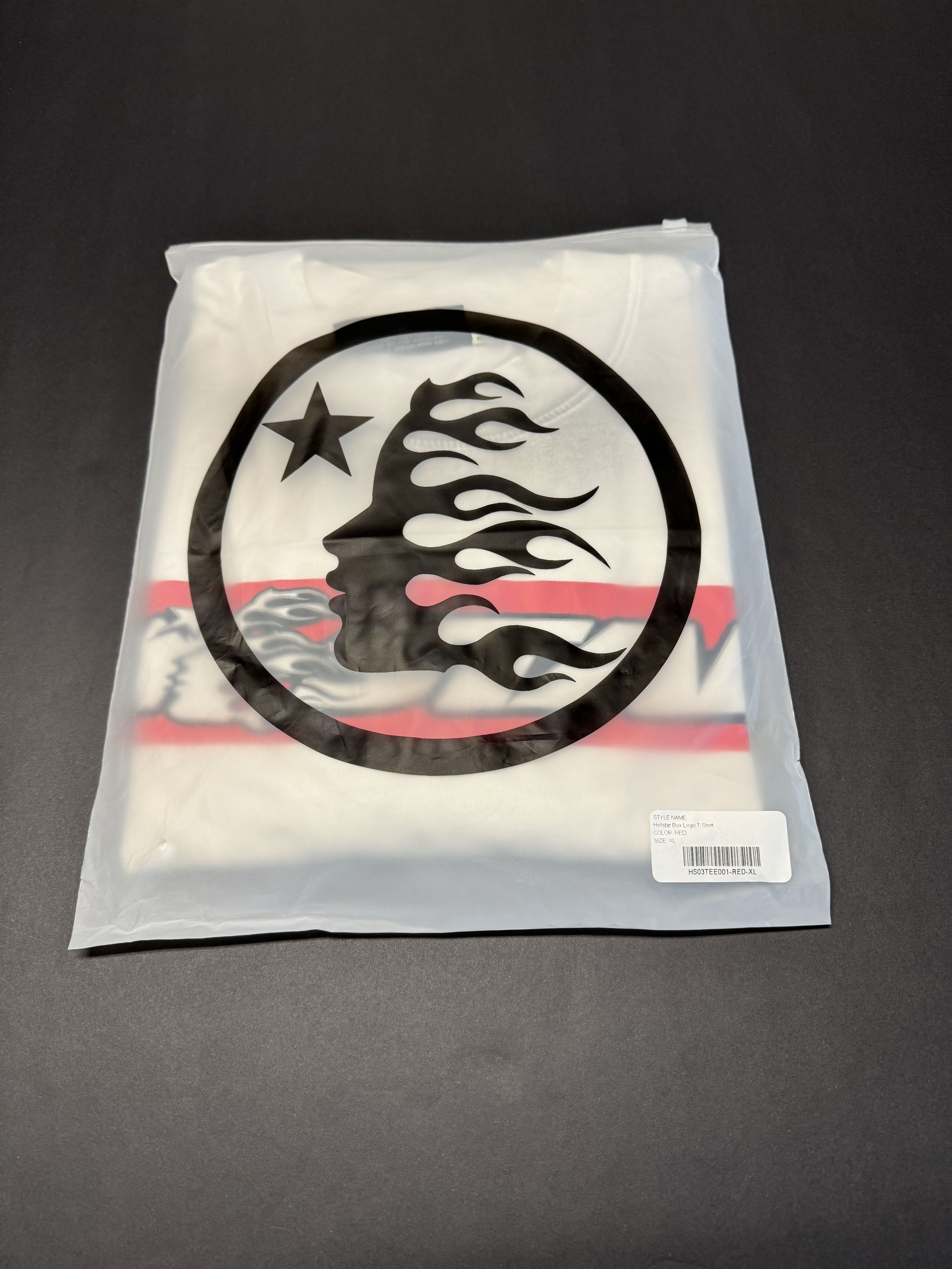 HELLSTAR Hellstar Box Logo Tee White/Red Size US XL / EU 56 / 4 - 6 Thumbnail