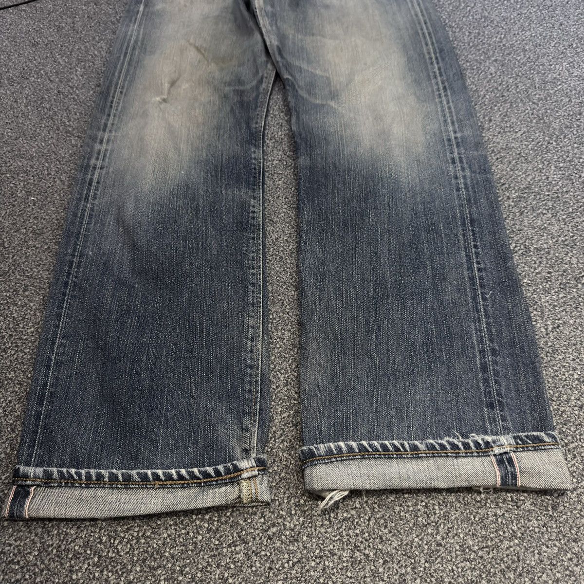Kapital 🇯🇵 Vintage Selvedge 90s Edwin 505zx Faded Aging Denim Size US 34 / EU 50 - 6 Thumbnail