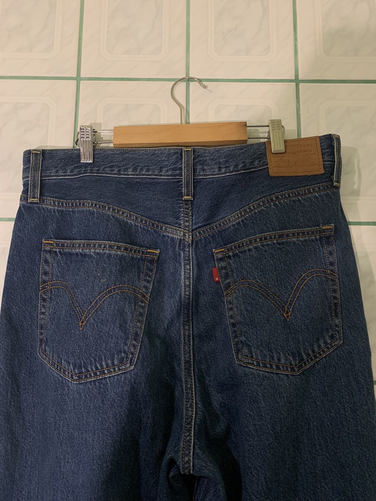Japanese Brand × Levi's × Vintage Levi’s Premium Ribcage Straight Jeans 31x29 Size US 31 - 3 Thumbnail