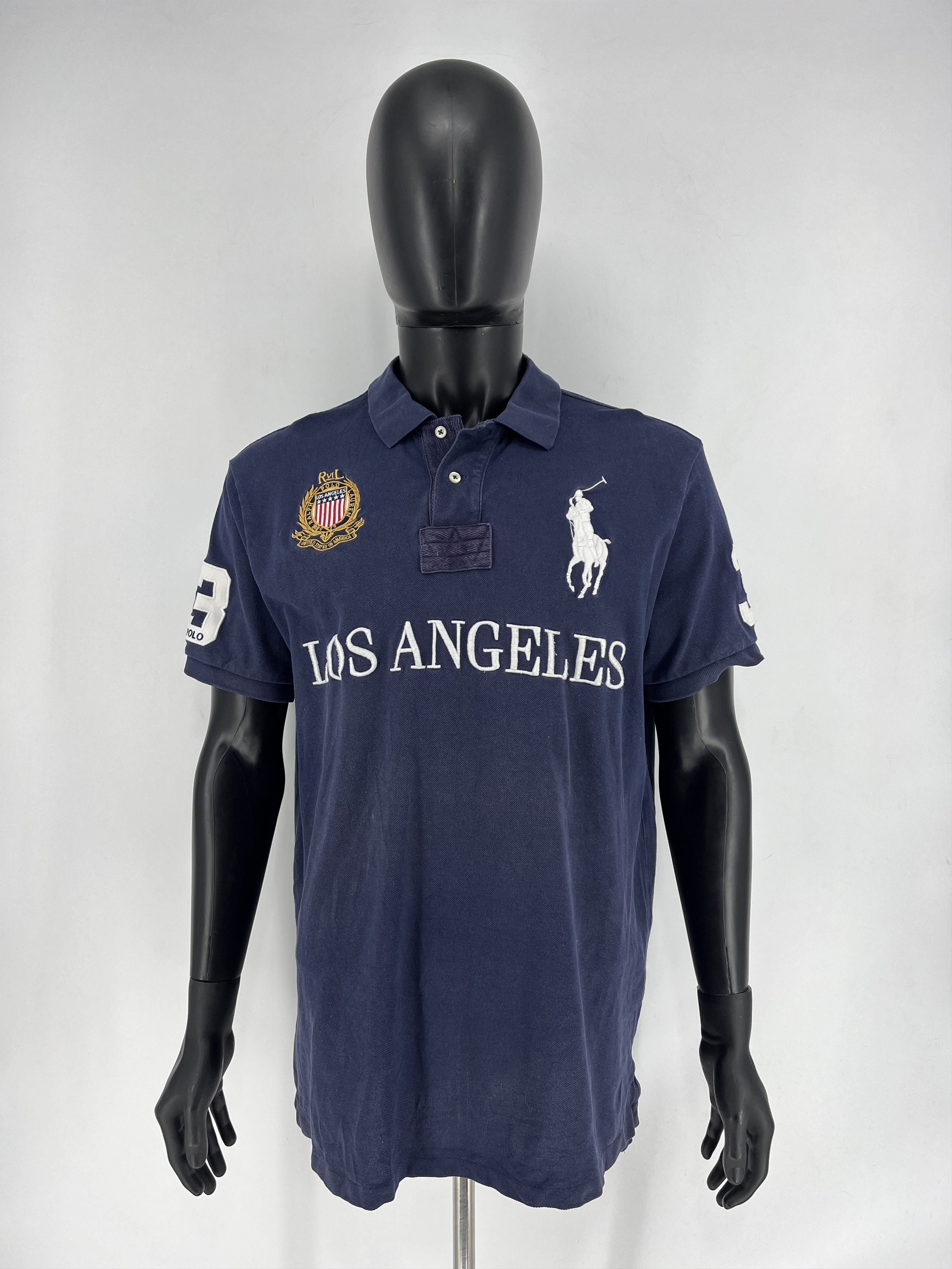 Polo Ralph Lauren × Ralph Lauren Vintag Polo Ralph Lauren Chief Keef Los Angeles Faded Tshirt Size US XL / EU 56 / 4 - 2 Thumbnail