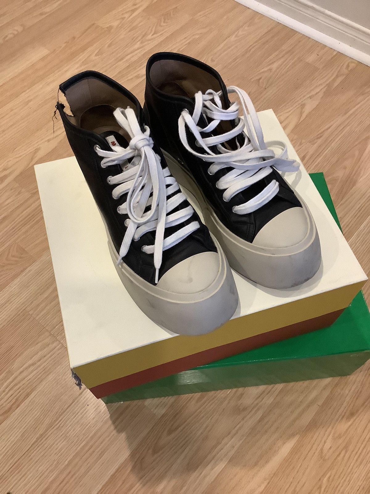 Marni Marni leather high top Size US 10.5 / EU 43-44 - 2 Thumbnail