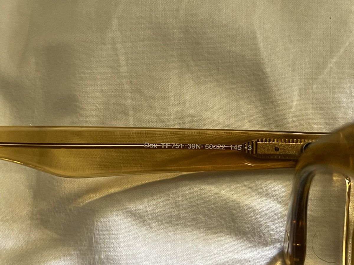 Tom Ford Dax Light Crystal Yellow Square Sunglasses FT0751-39N-50 Size ONE SIZE - 9 Thumbnail