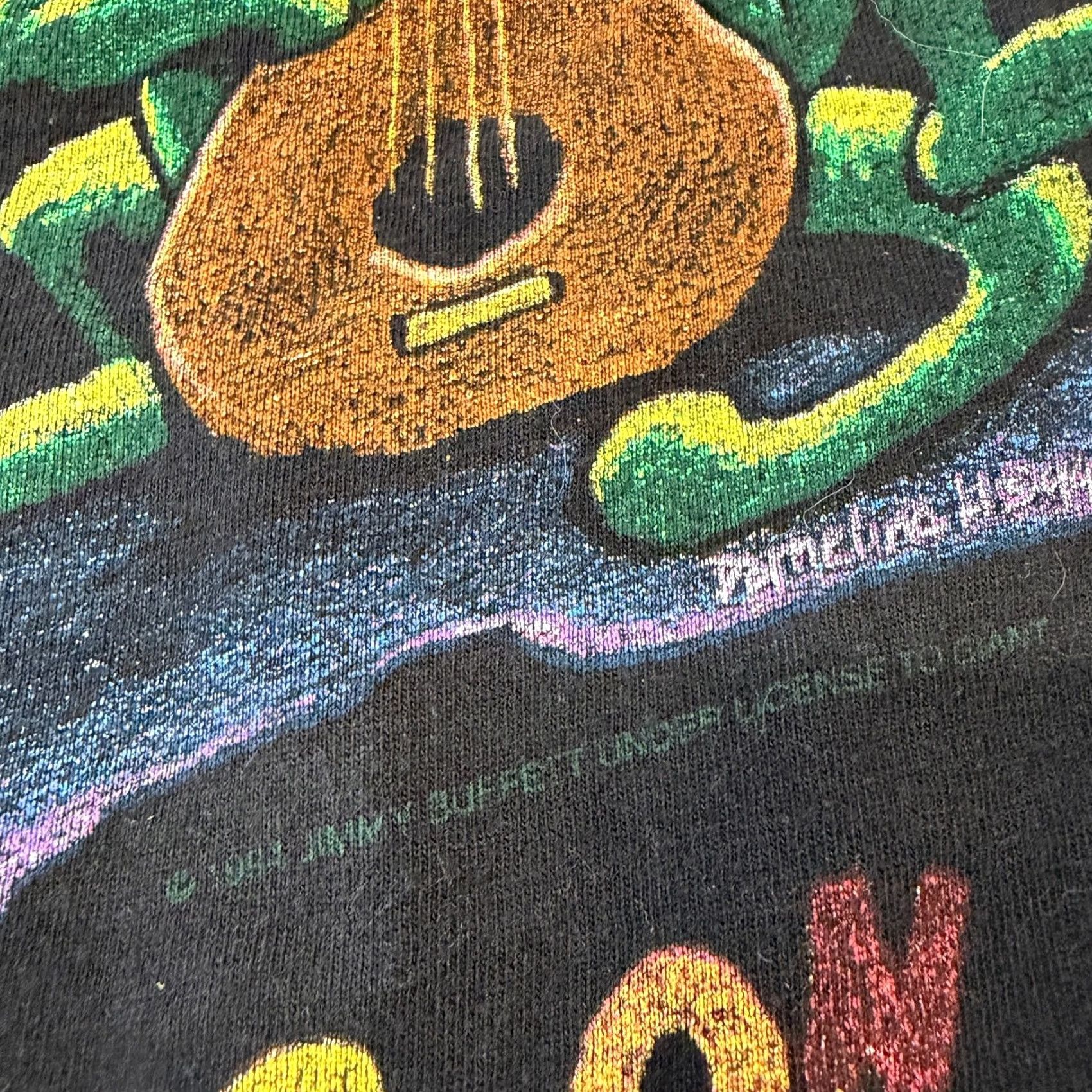 Vintage VINTAGE Jimmy Buffet Fruitcakes Tour Band Black Graphic Tee Giant Large Mens L Size US L / EU 52-54 / 3 - 4 Thumbnail