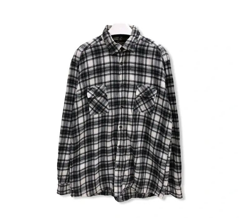 Flannel × Vintage Vintage Lowmax Plaid Tartan Flannel Shirt 👕 Size US L / EU 52-54 / 3 - 1 Thumbnail