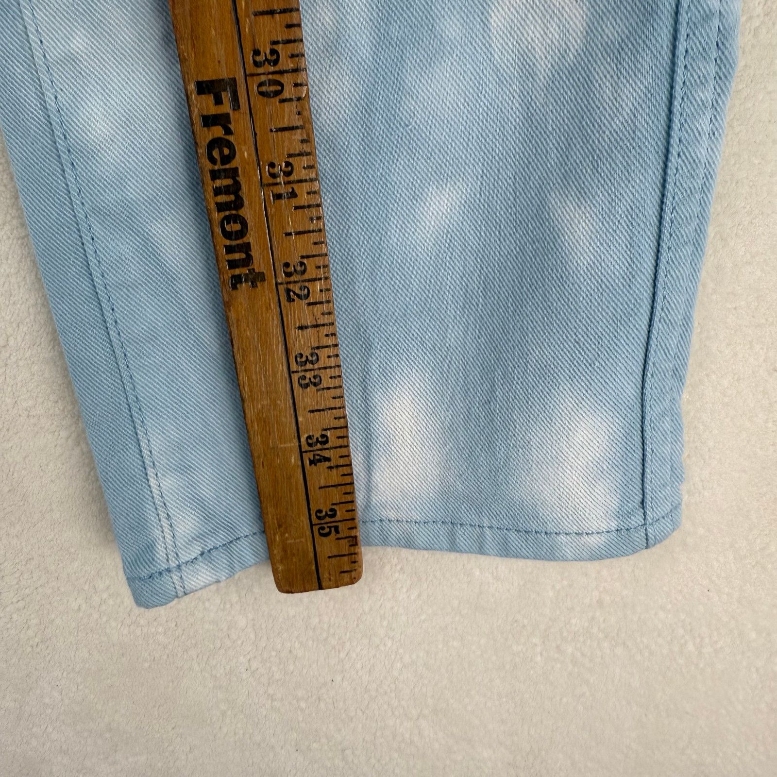 7 For All Mankind 7 FOR ALL MANKIND WOMEN'S 24 BLUE HIGH WAIST CROPPED Size 24" / US 00 / IT 34 - 4 Thumbnail
