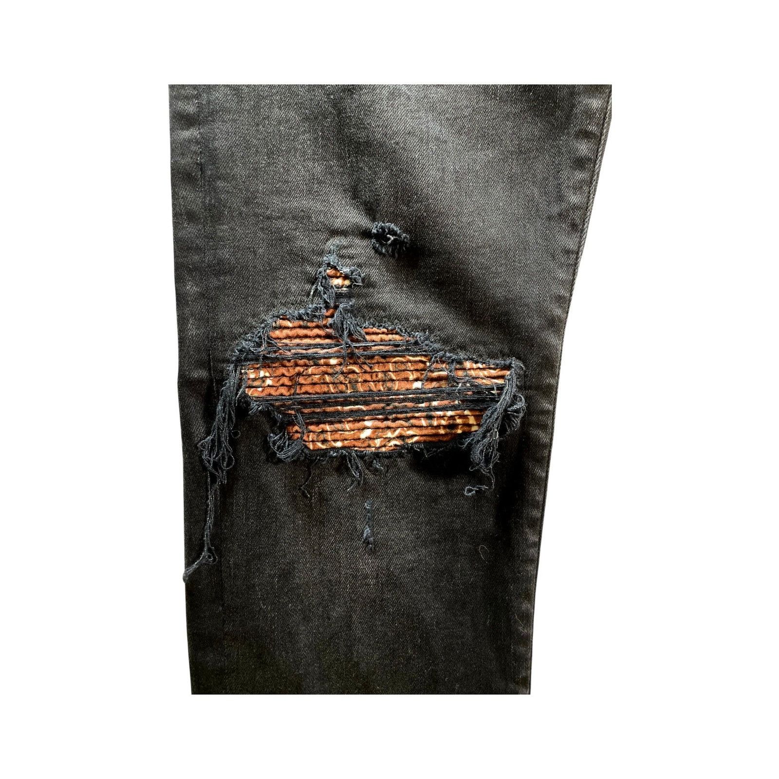 Amiri Amiri MX1 Paisley Patch Black & Brown Jeans Size US 36 / EU 52 - 4 Thumbnail