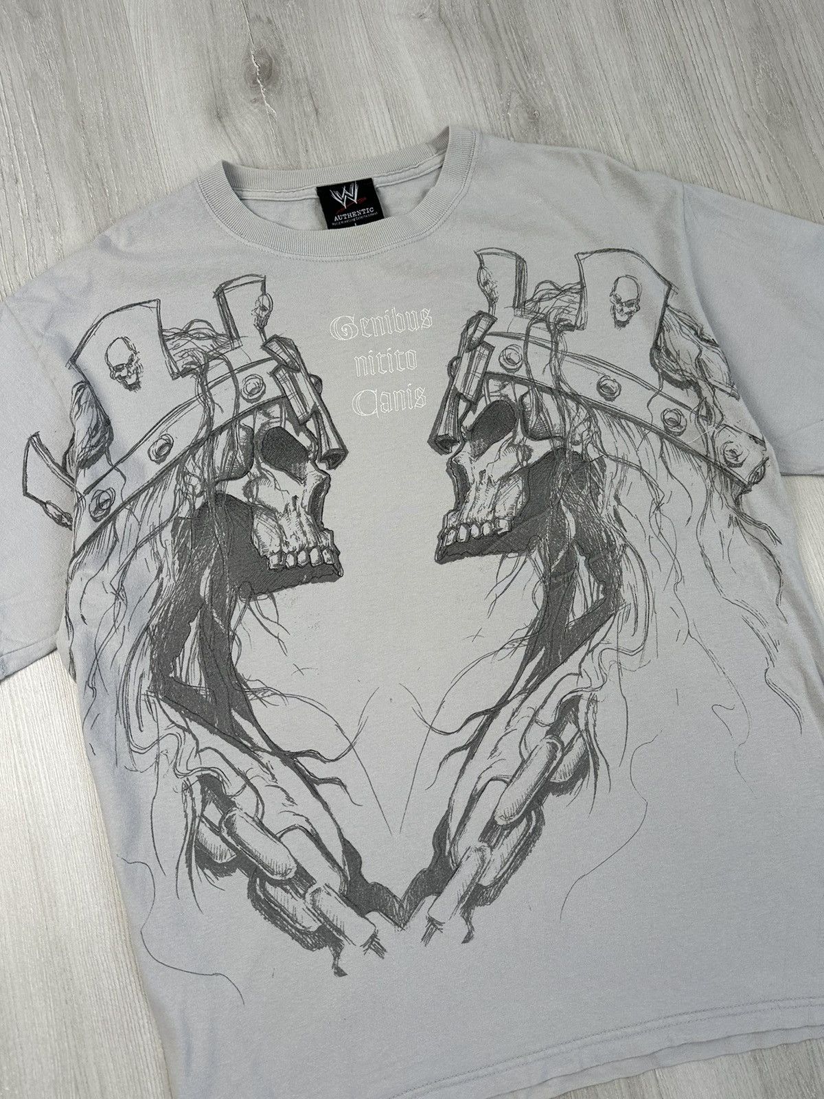 Vintage × WWE Vintage 2007 WWE Triple H HHH King Of kings Genibus Nitito Size US L / EU 52-54 / 3 - 2 Thumbnail