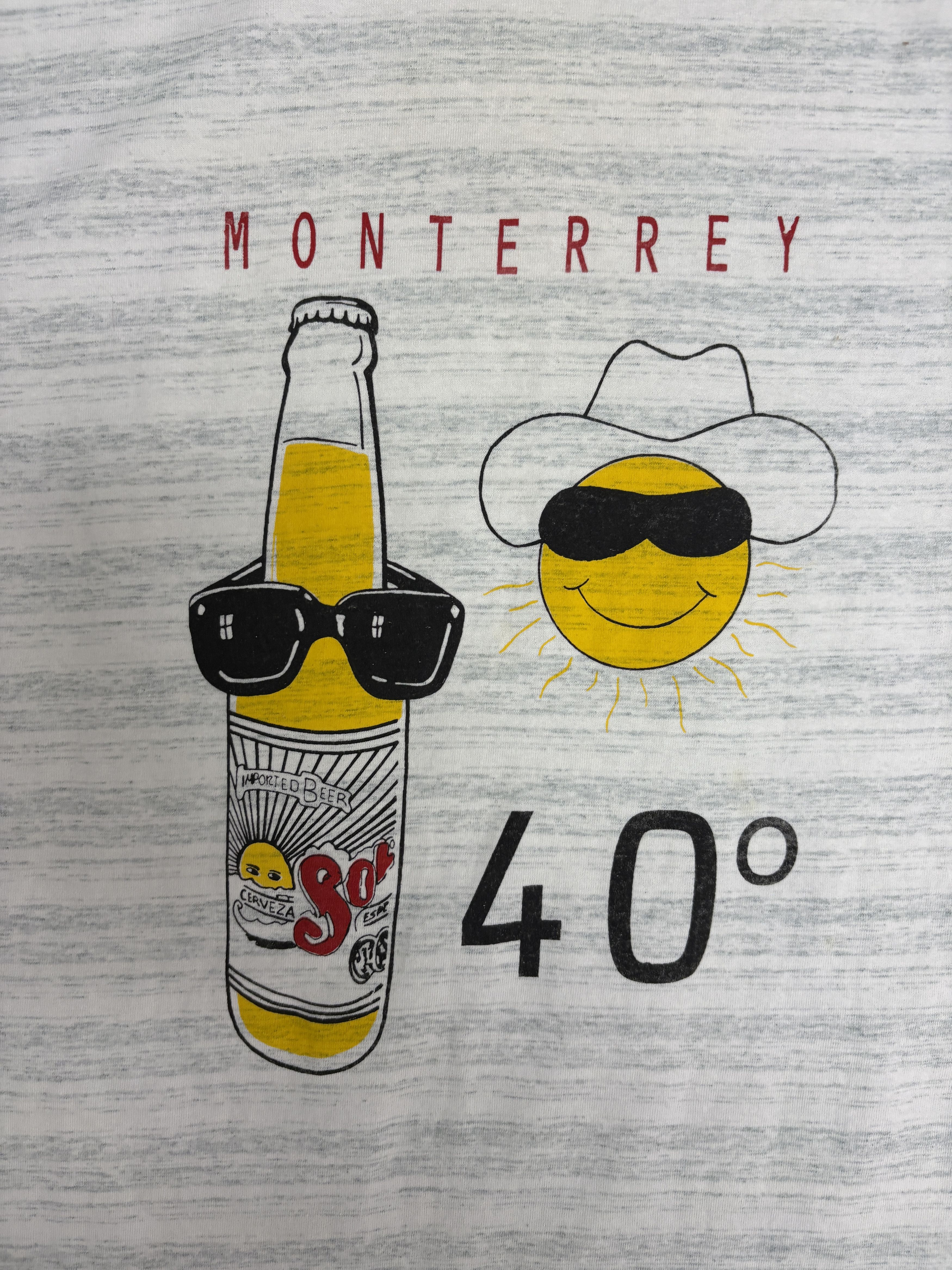 Vintage Sol Cerveza Monterey, Mexico Vintage Grey T-Shirt Tee Size US L / EU 52-54 / 3 - 2 Thumbnail