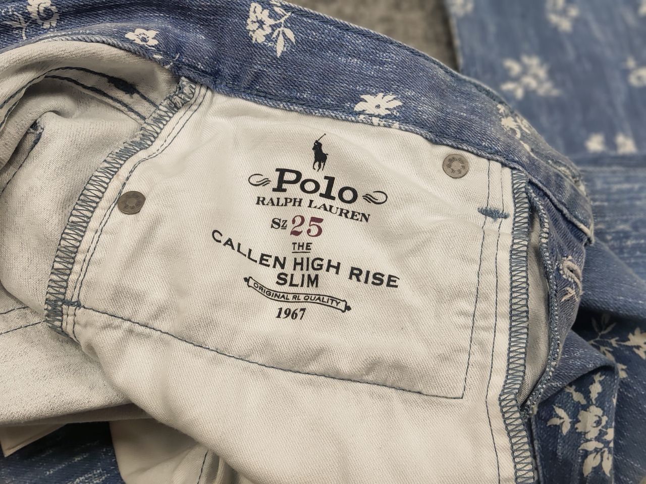 Polo Ralph Lauren Vintage Polo Ralph Lauren Slim Callen Pattern Denim Jeans Size 25" / US 0 / IT 36 - 15 Thumbnail