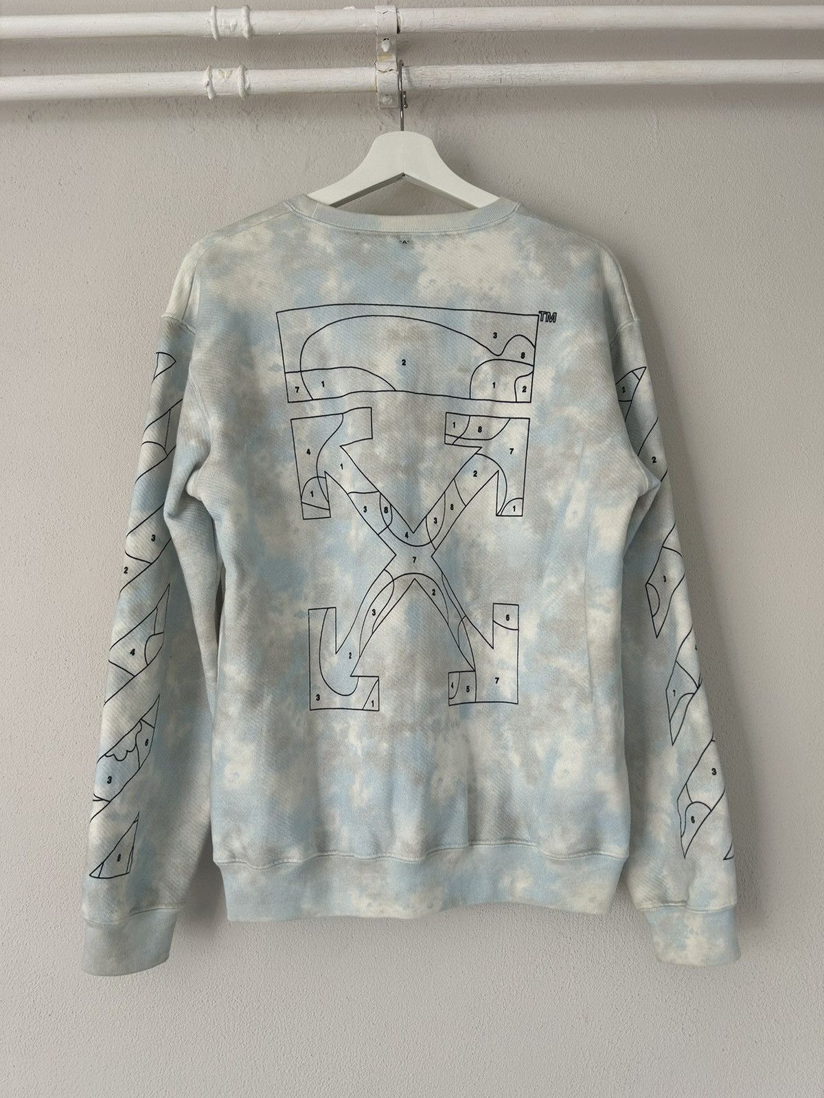 Off-White SS2020 Tie Dye Sweatshirt Size US M / EU 48-50 / 2 - 2 Thumbnail