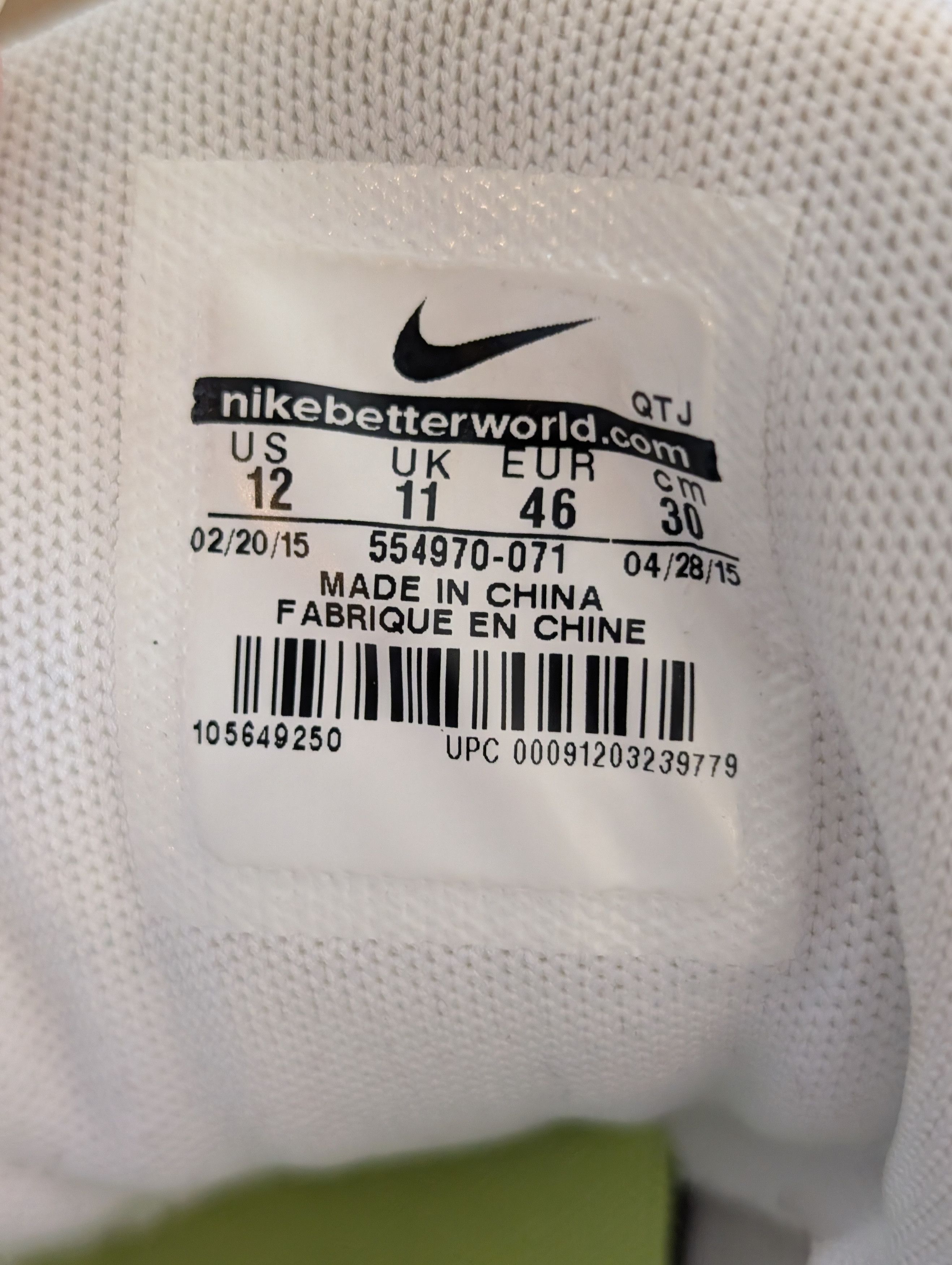 Nike Nike Air Max 95 OG 'Neon' 2015 Size US 12 / EU 45 - 6 Thumbnail