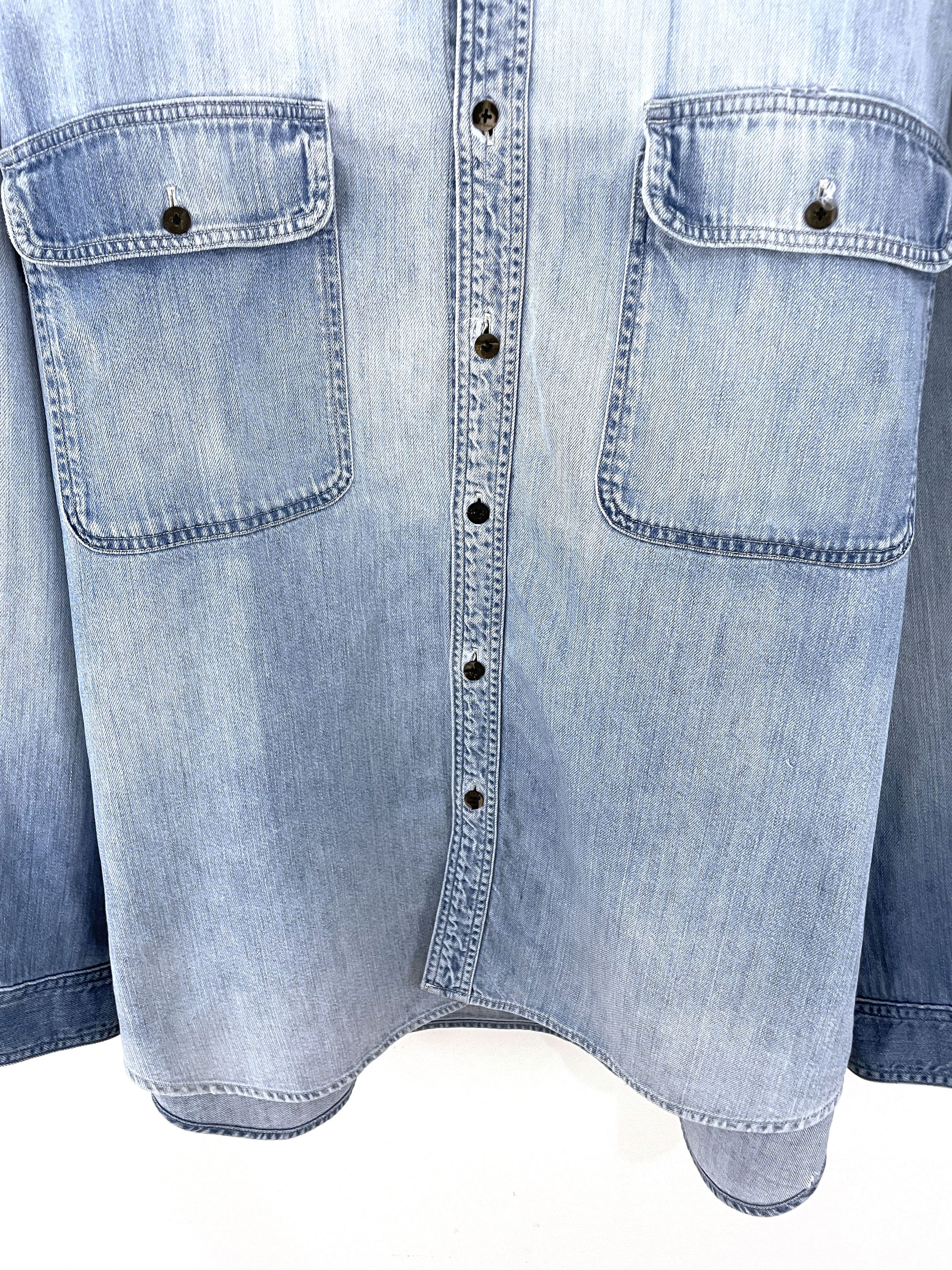 Kapital Cargo Denim Shirt Size US XXL / EU 58 / 5 - 6 Thumbnail