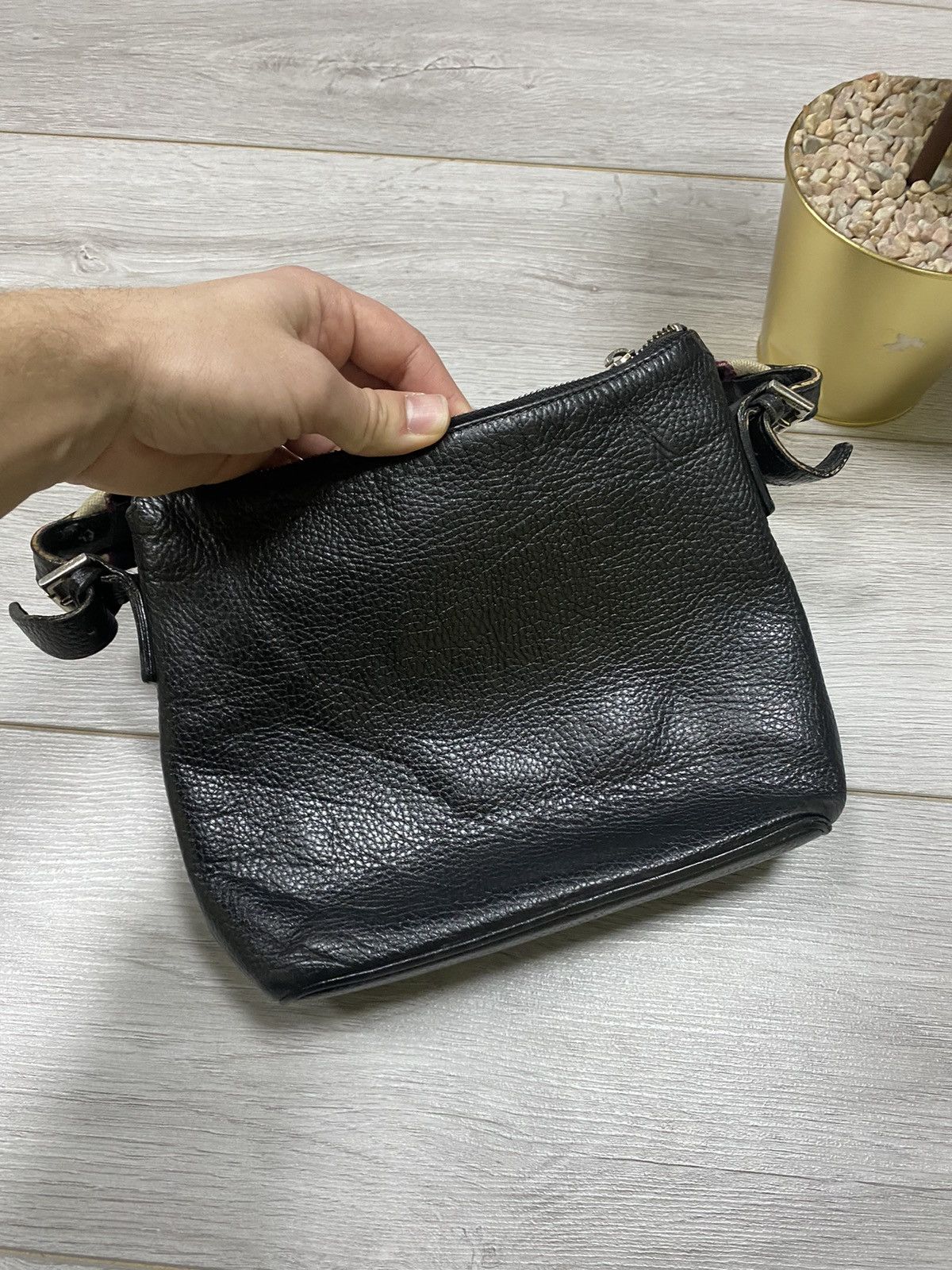 Burberry Burberry vintage leather bag check Size ONE SIZE - 4 Thumbnail