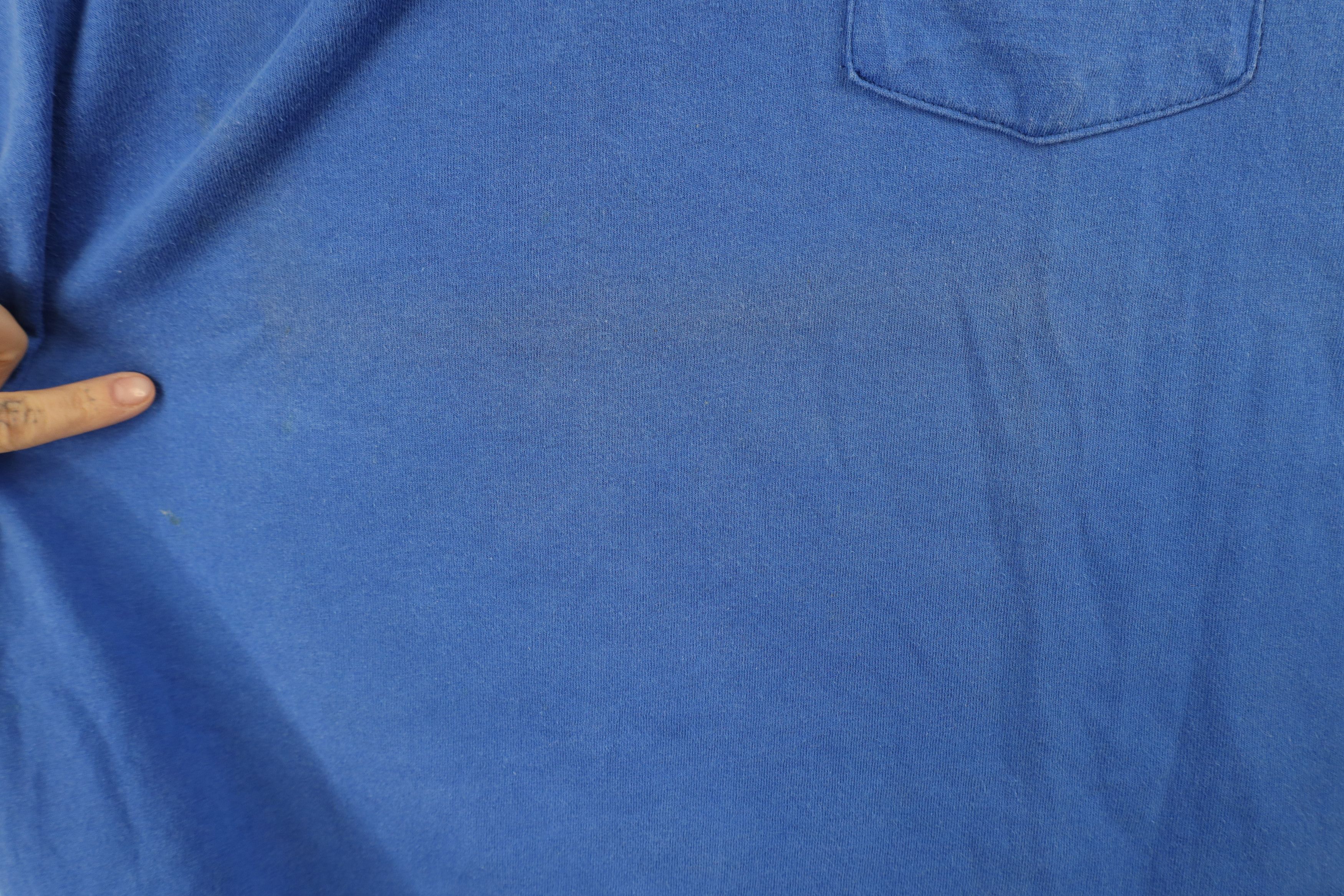 Hanes Vintage 90s Hanes Blank Heavyweight Sun Faded T-Shirt USA Size US L / EU 52-54 / 3 - 5 Thumbnail