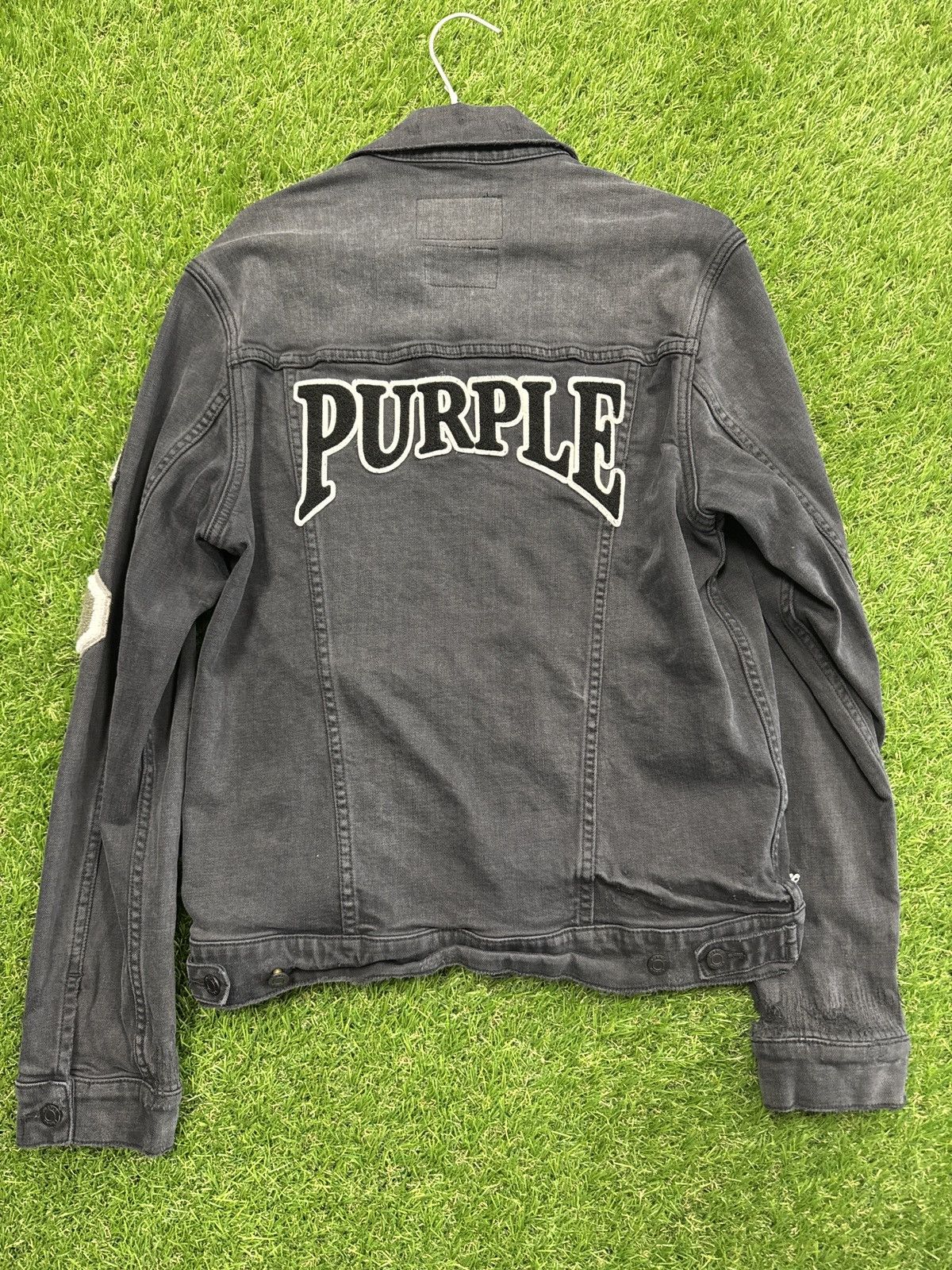 Purple Brand PURPLE BRAND PATCHWORK DENIM JACKET Size US M / EU 48-50 / 2 - 2 Thumbnail