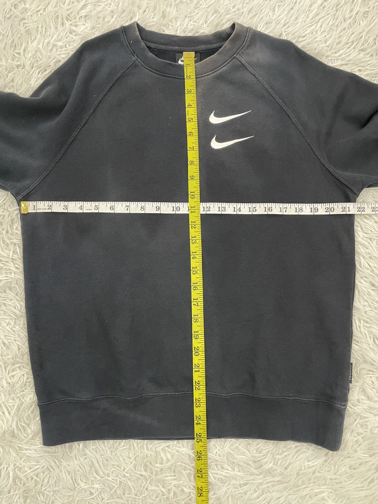 Nike Grailed Faded Nike Double Swoosh Sweatshirt Size US M / EU 48-50 / 2 - 8 Thumbnail