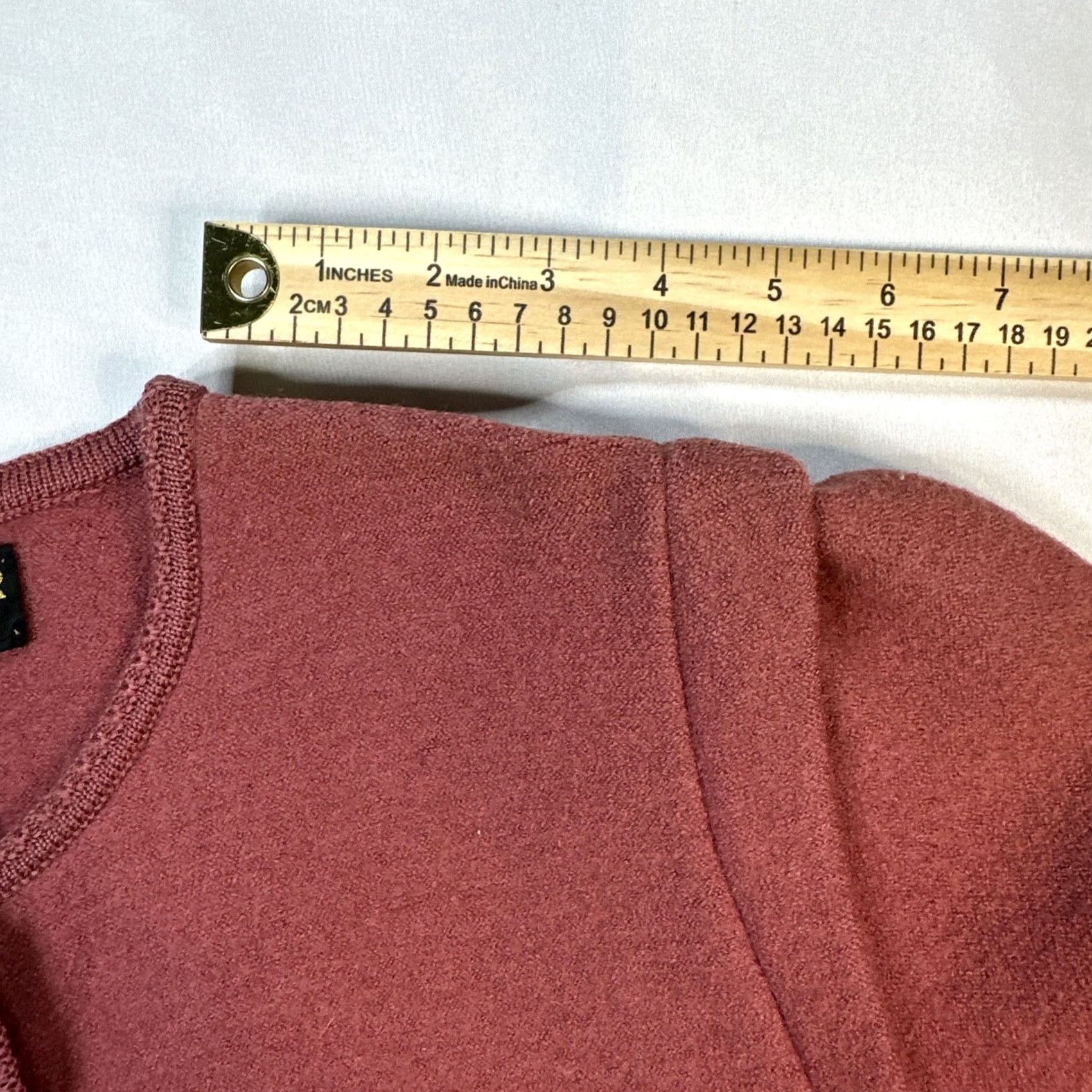 Vintage VINTAGE Geiger Women's Sweater Cardigan 40 Pink Purple 100% Wool Long Sleeve Round Neck Embroidery Buttons Cardigan Wool Regular Fit Size 40 Womens Size S / US 4 / IT 40 - 4 Thumbnail