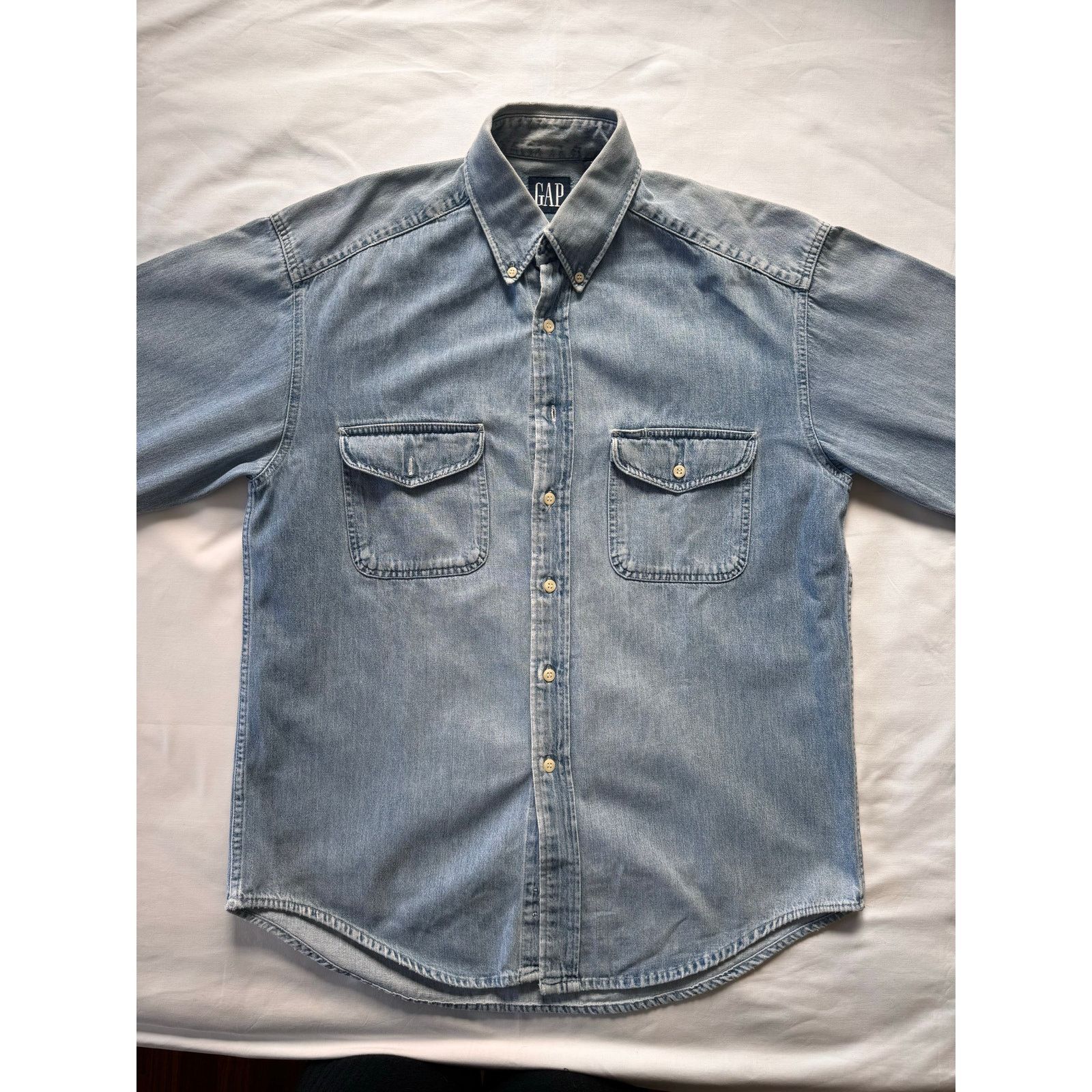Gap GAP men's Vintage Denim shirt | 100% Cotton | Size Medium Size US M / EU 48-50 / 2 - 1 Thumbnail