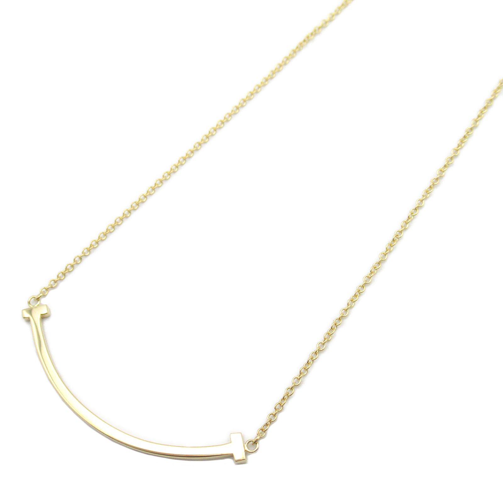 Tiffany & Co. Tiffany Co T Smile Small Necklace K18 (Yellow Gold) Gold Size ONE SIZE - 1 Thumbnail