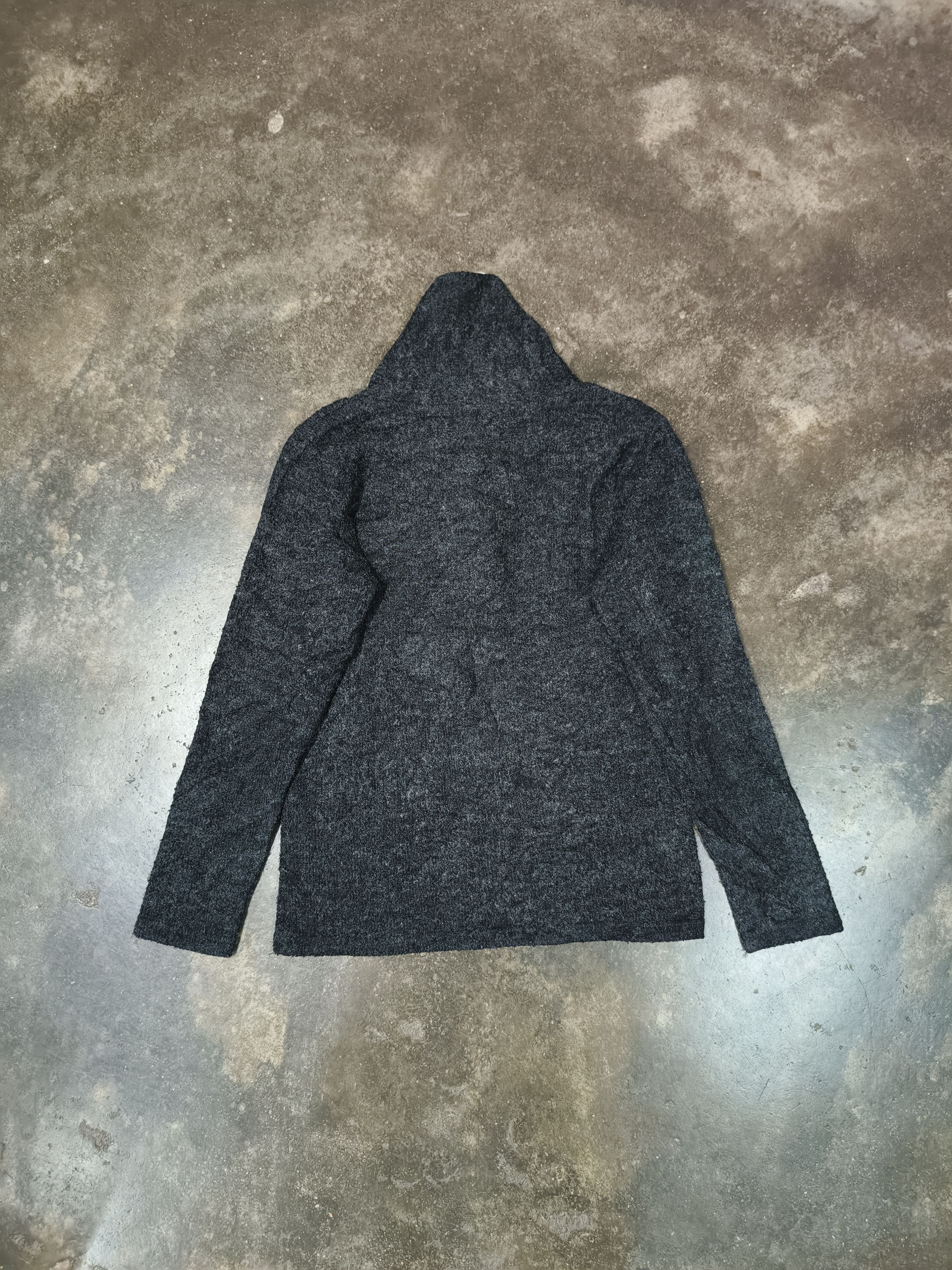 Tete Homme Tete Homme Shawl Neck Wool Sweater Size S / US 4 / IT 40 - 3 Thumbnail