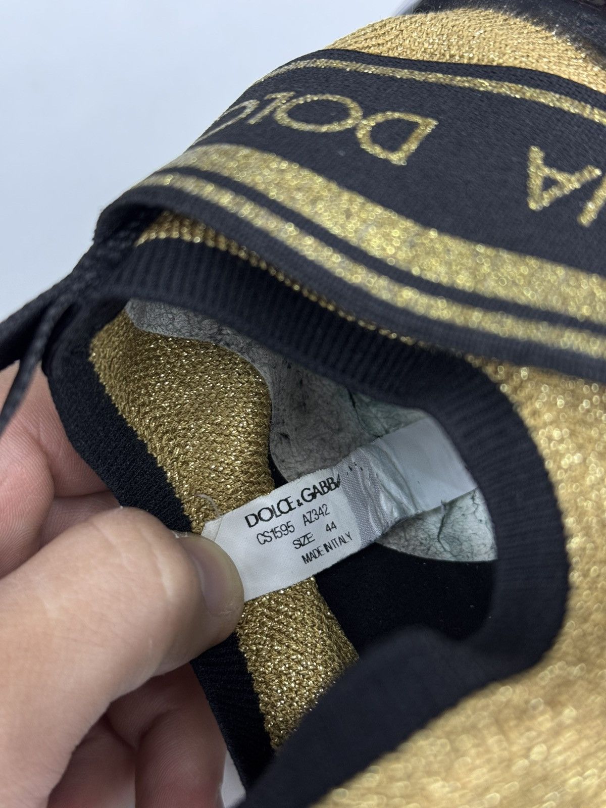 Dolce & Gabbana Dolce & Gabbana Sorrento Melt Gold Black Size US 10.5 / EU 43-44 - 9 Thumbnail
