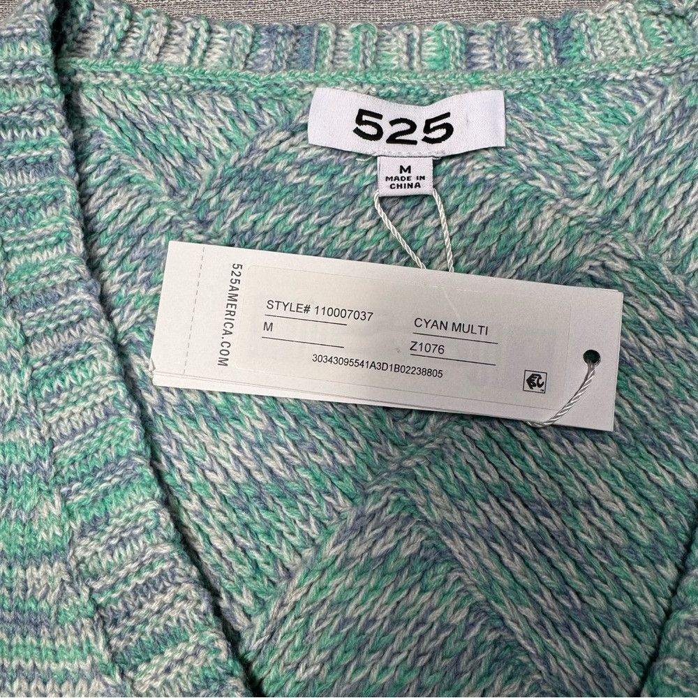 525 America NWT New 525 America Puff Short Sleeve Entrelac Knit Cardiga Size M / US 6-8 / IT 42-44 - 7 Thumbnail