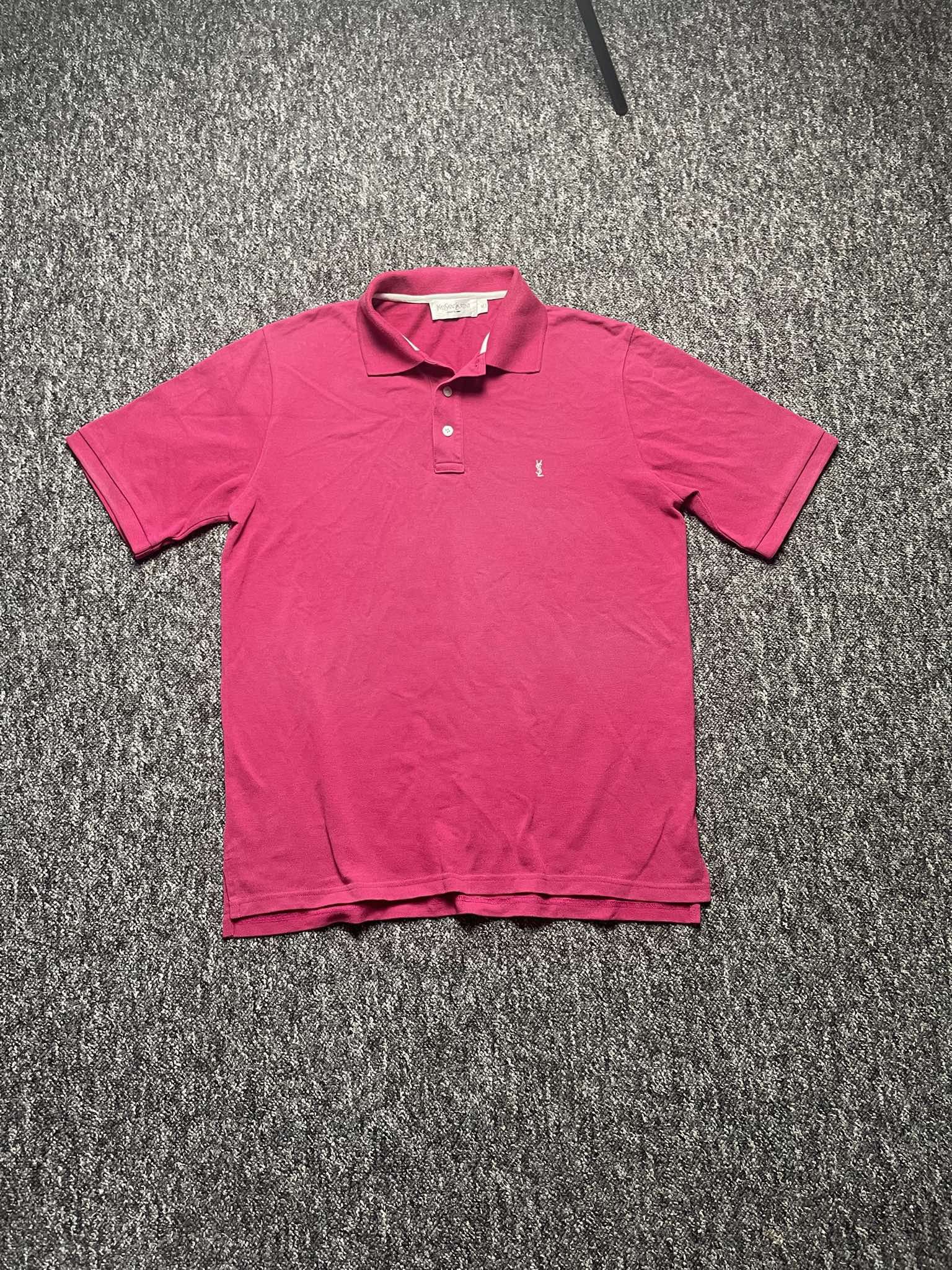 Vintage × Yves Saint Laurent Vintage retro Avant Garde Tshirt Polo YvesSaintLaurent y2k Size US M / EU 48-50 / 2 - 1 Thumbnail