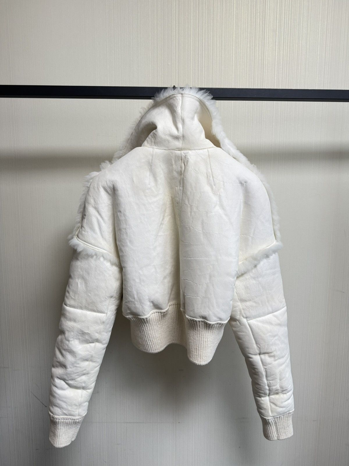 Rick Owens Rick owens 25FW Flight JKT CROPPED Leather Bomber jacket Size US M / EU 48-50 / 2 - 2 Thumbnail