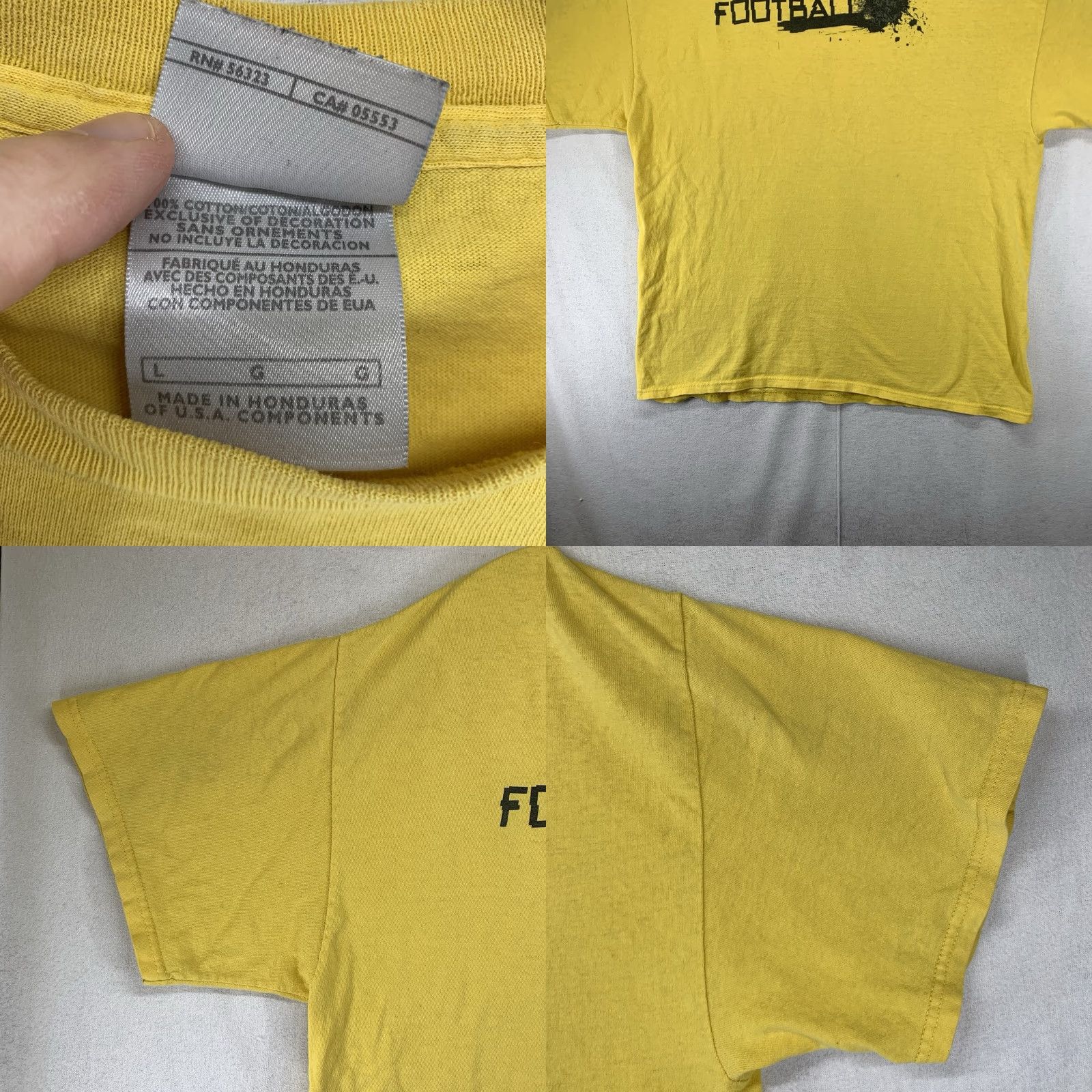 Nike VINTAGE Nike Football T-Shirt Men L Yellow Short Sleeve Crew Neck Graphic Print 2000s NCAA NFL Sports Size US L / EU 52-54 / 3 - 8 Thumbnail