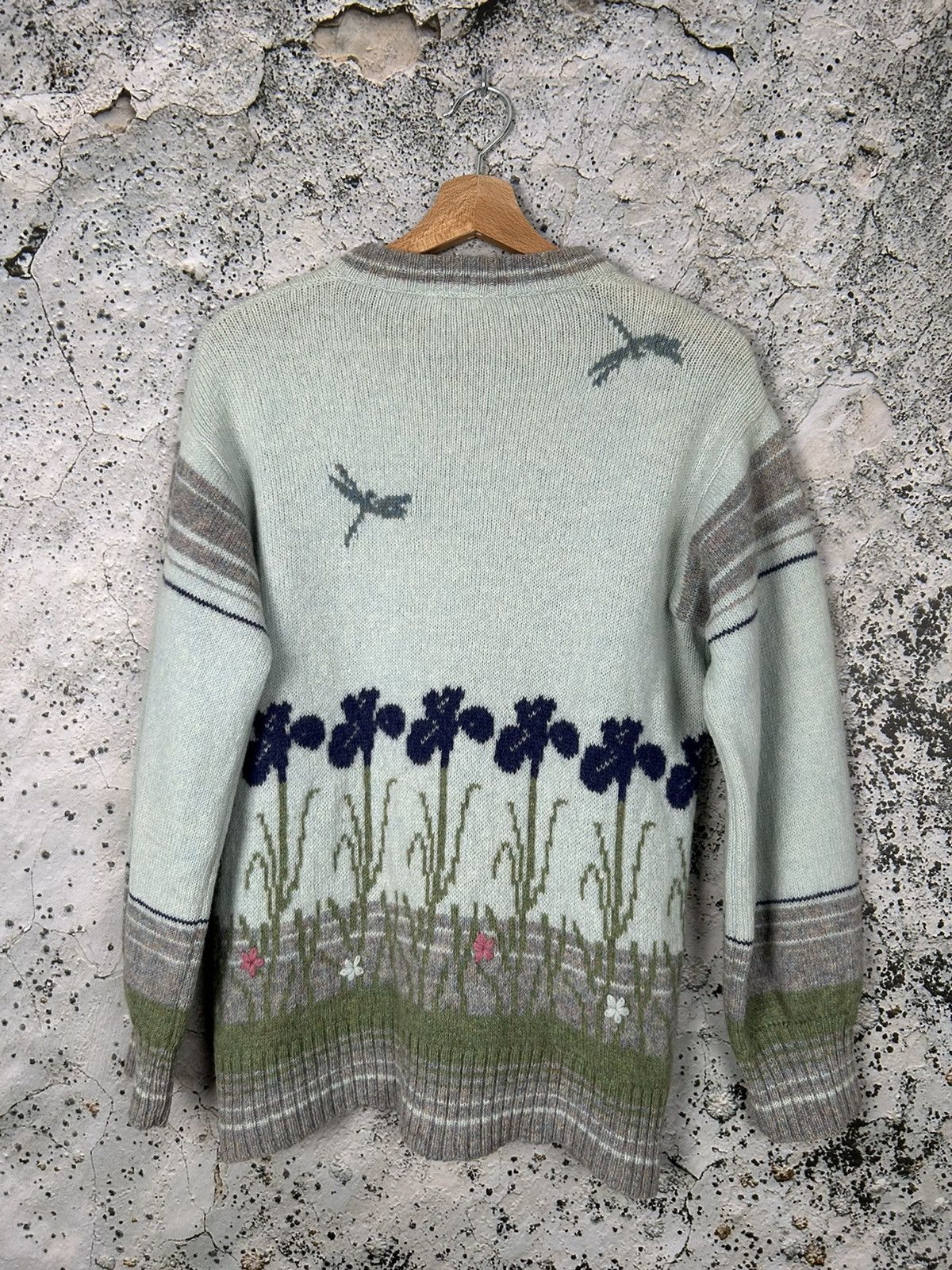Vintage Vintage Wool Sweater Knitted Avantgarde Handmade England 90s Size US L / EU 52-54 / 3 - 5 Thumbnail