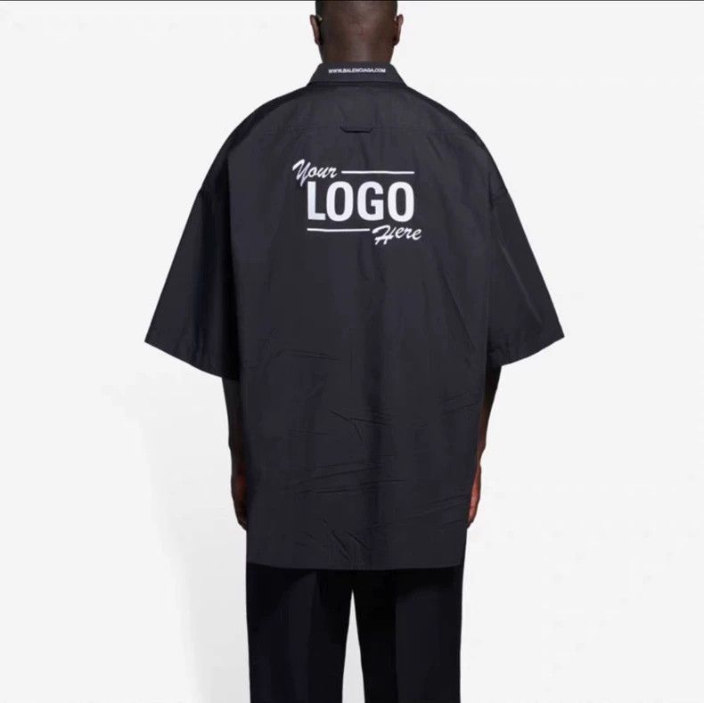 Balenciaga Balenciaga Black logo short sleeve shirt Size US XS / EU 42 / 0 - 5 Thumbnail