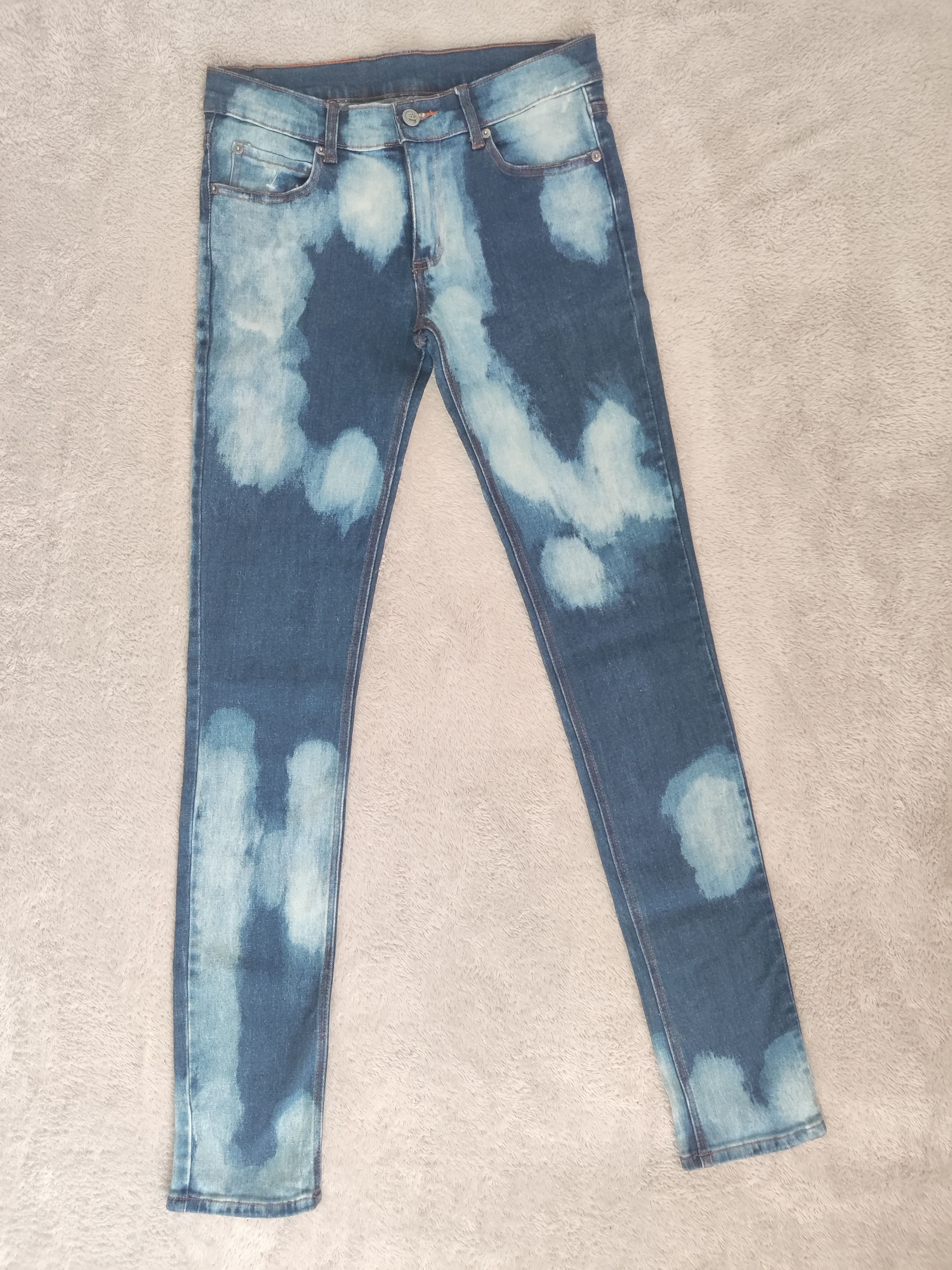 Cheap Monday Cheap Monday Y2K Zip Low Acid Wash Distressed Skinny Jeans Size 29" - 1 Thumbnail
