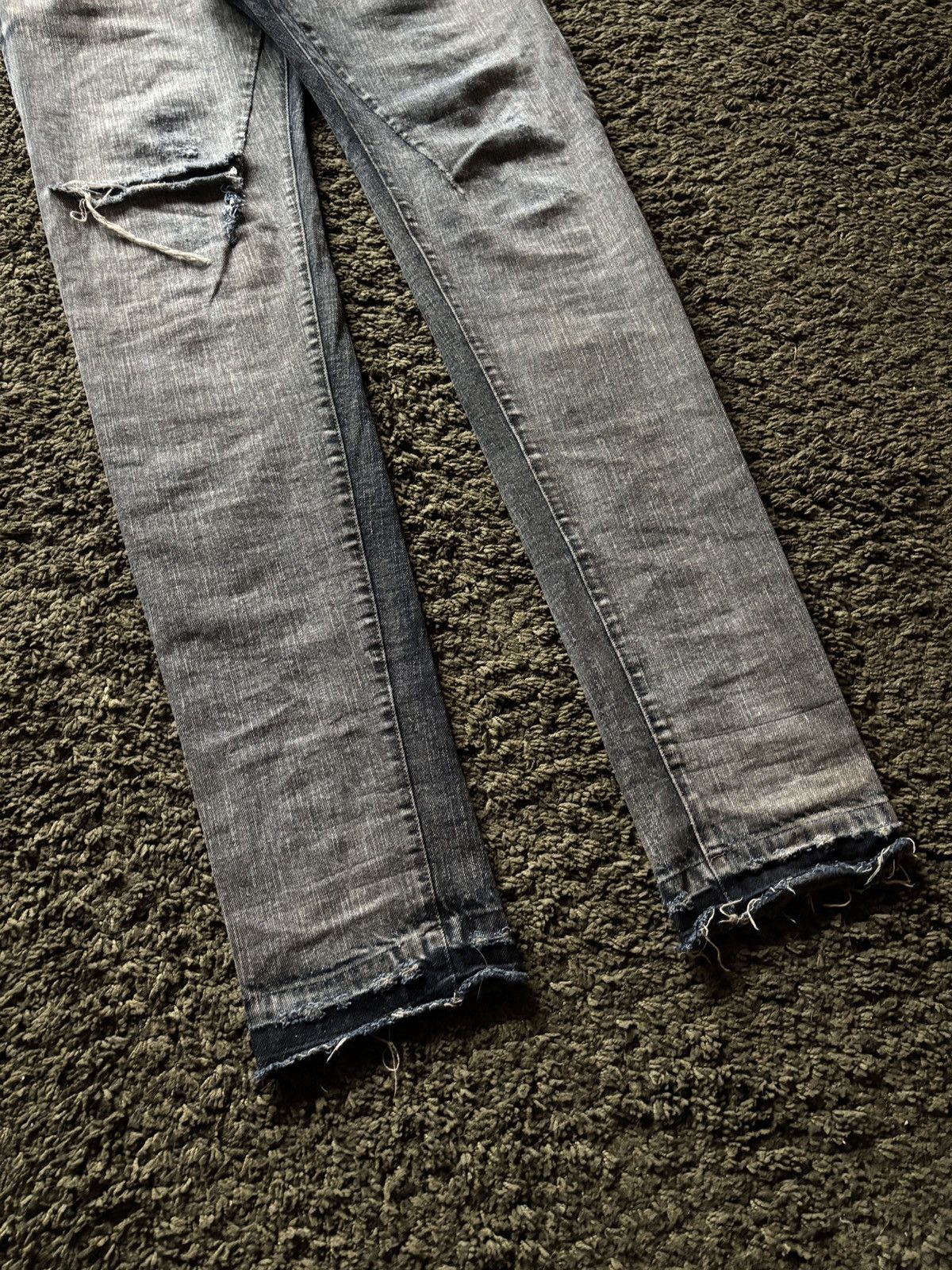 Rick Owens Drkshdw SS09 Rick Owens DRKSHDW Detroit Cut Dust Denim Size US 33 - 4 Thumbnail