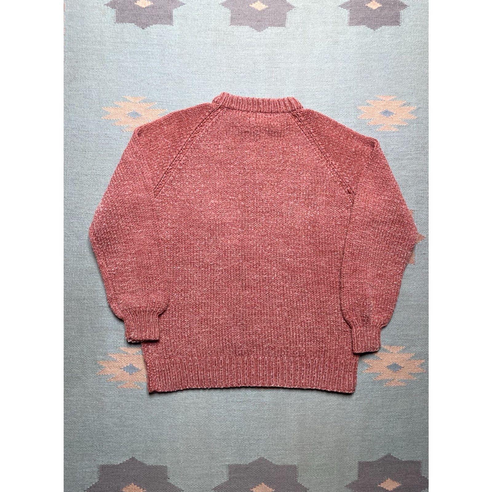 Vintage VINTAGE Hand Knitted Sweater Wool Acrylic Blend Argyle/Diamond Medium Men Knit Pullover Red M Size US M / EU 48-50 / 2 - 7 Thumbnail